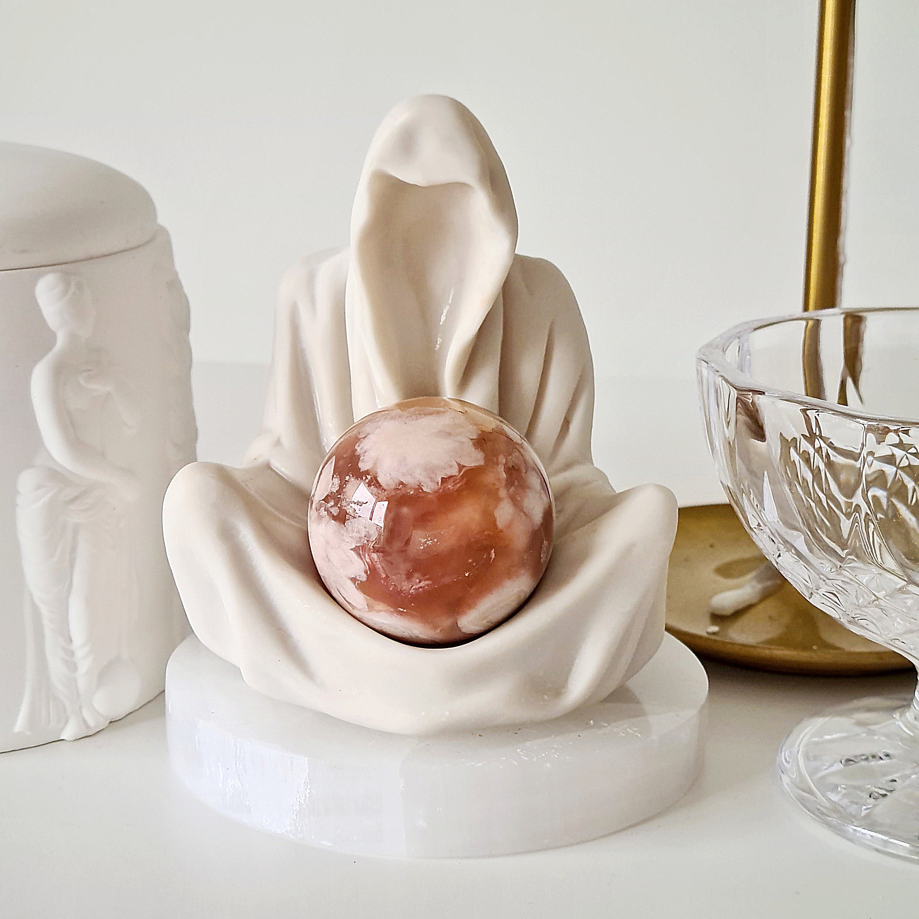 Gate Keeper with Flower Agate Orb