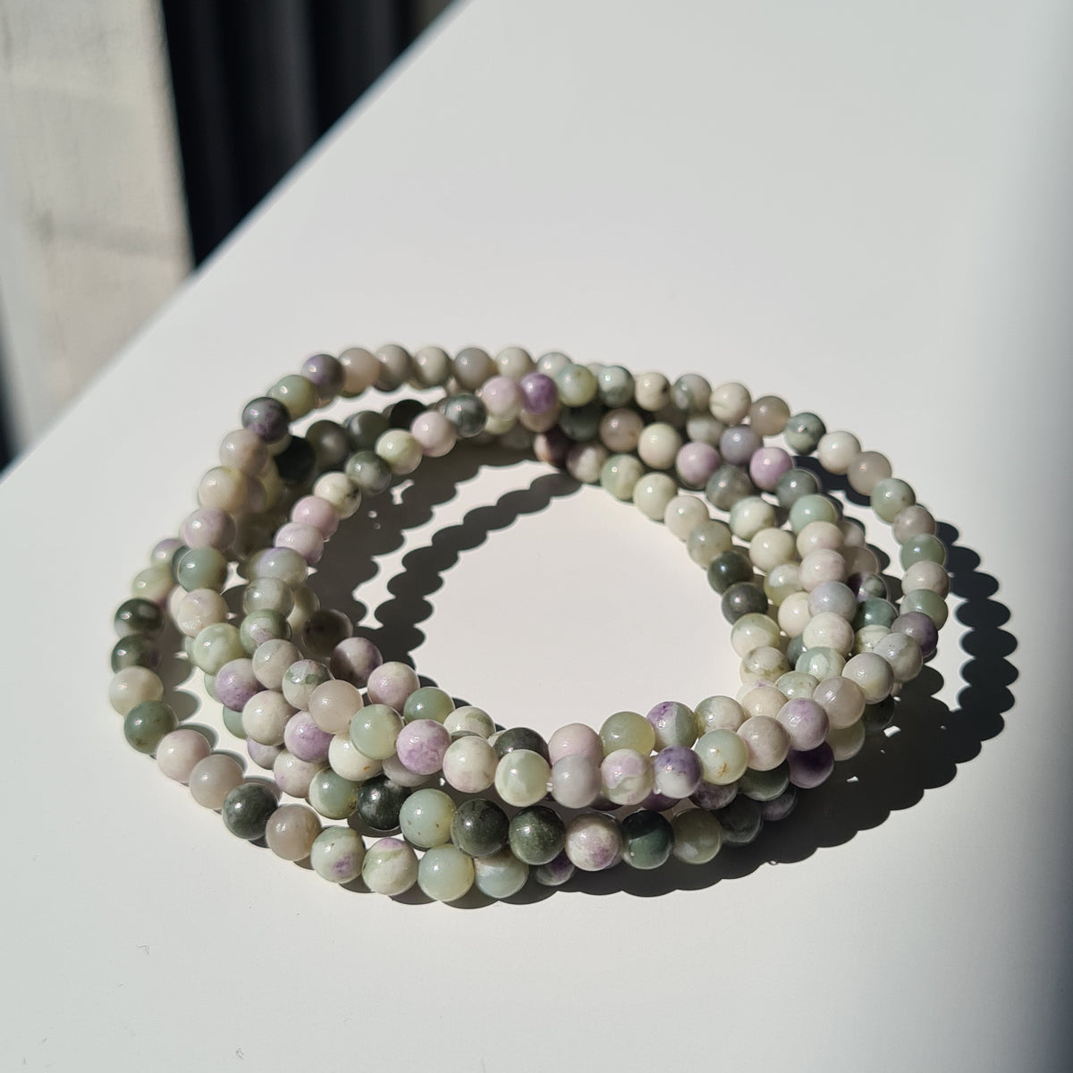 Peace Jade Crystal Beaded Bracelet | 1 Piece