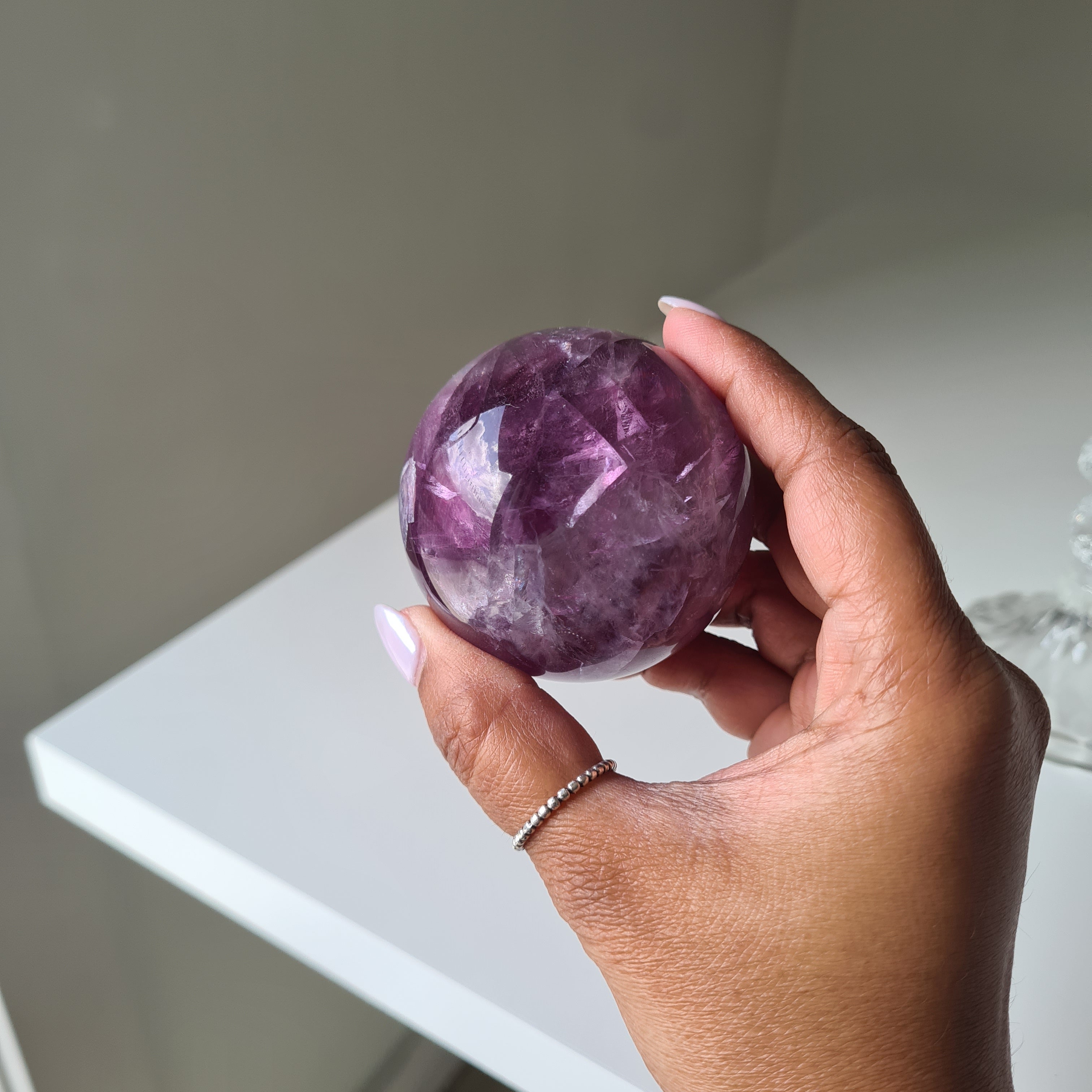 Intergalactic Fluorite with stand | g | 5.6 cm