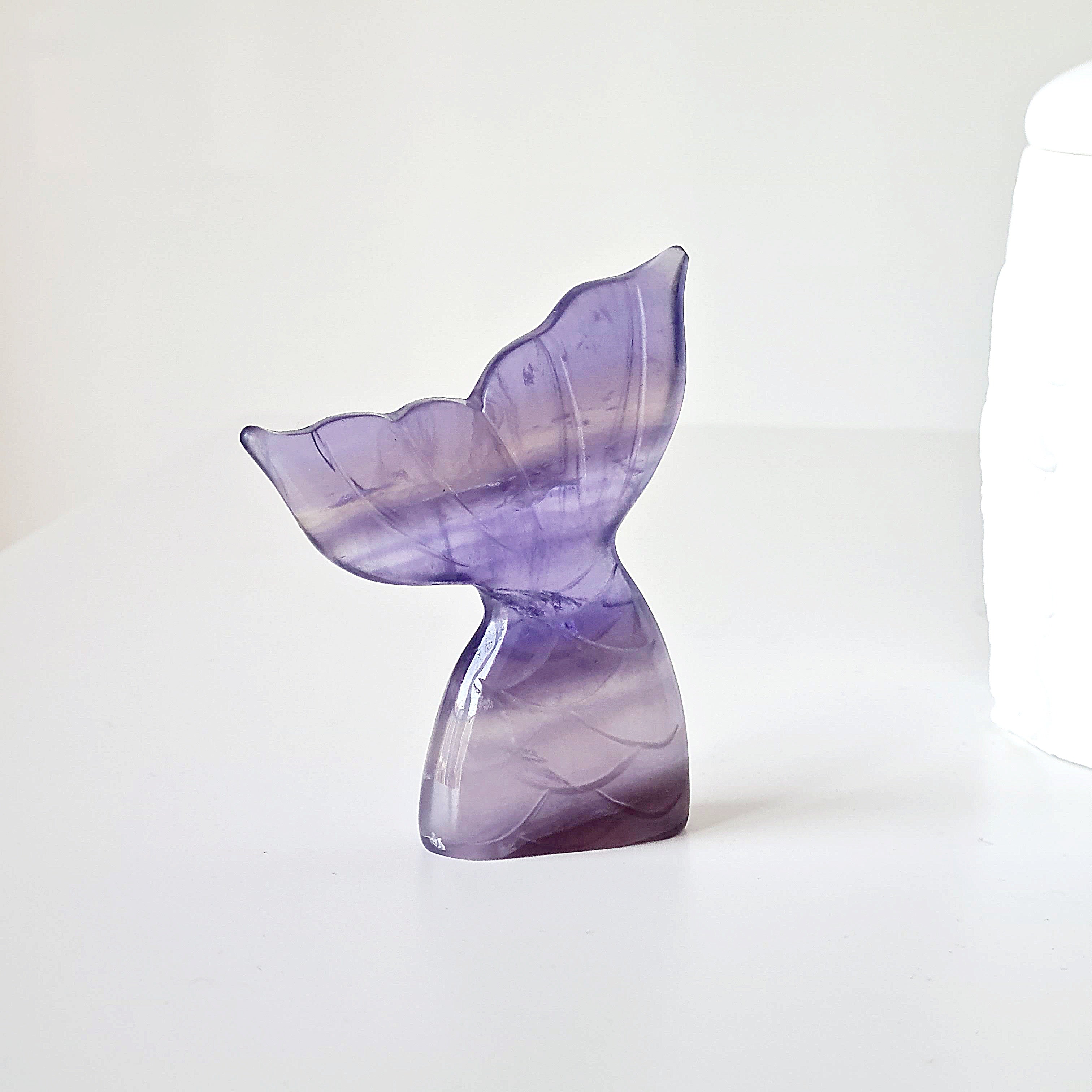 Lilac Fluorite Mermaid Tail | D