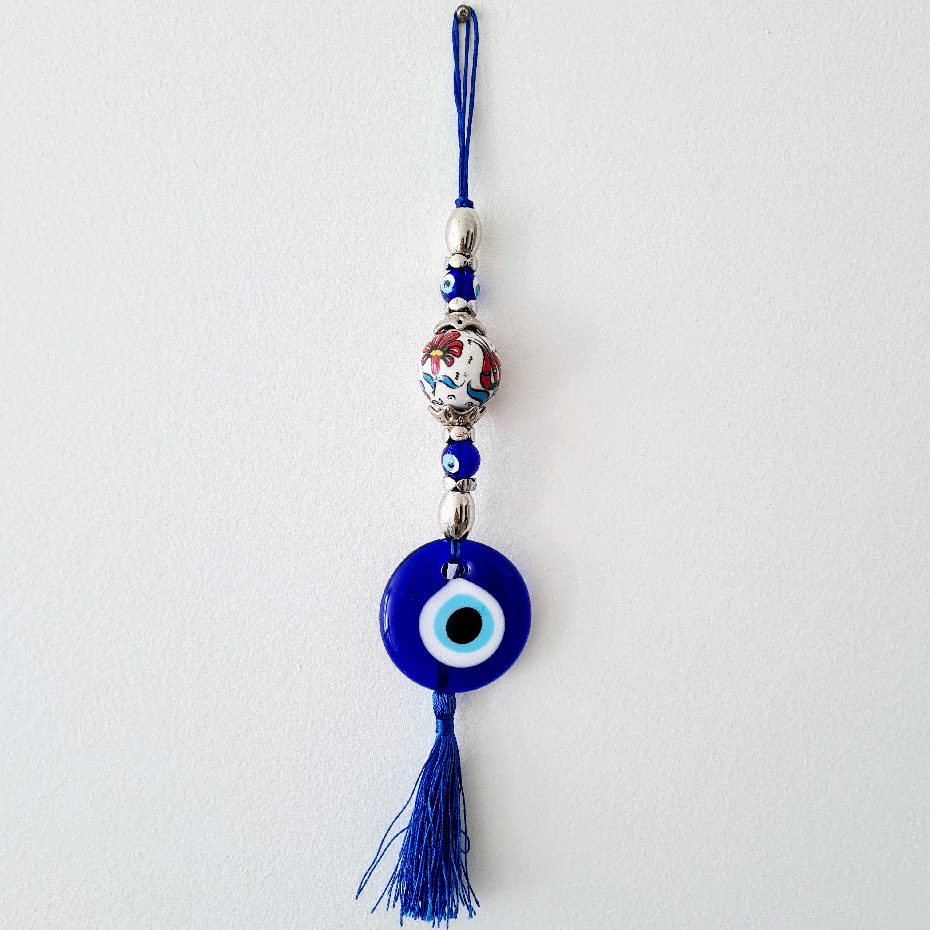 Evil eye Amulet | White Bead