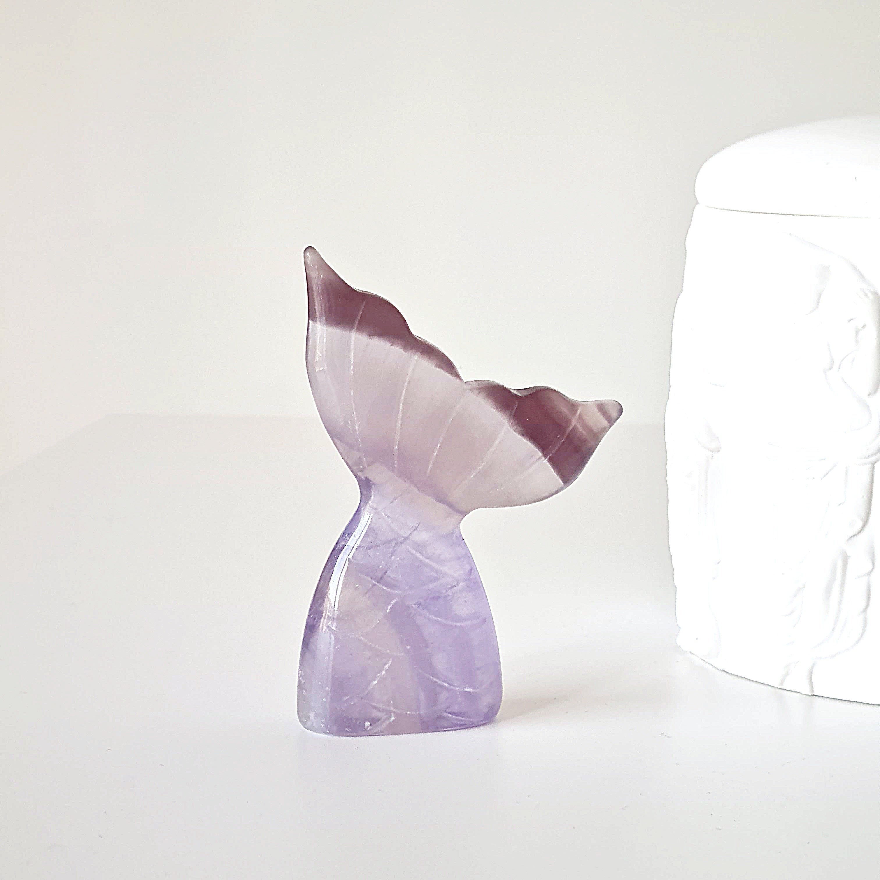 Lilac Fluorite Mermaid Tail | H