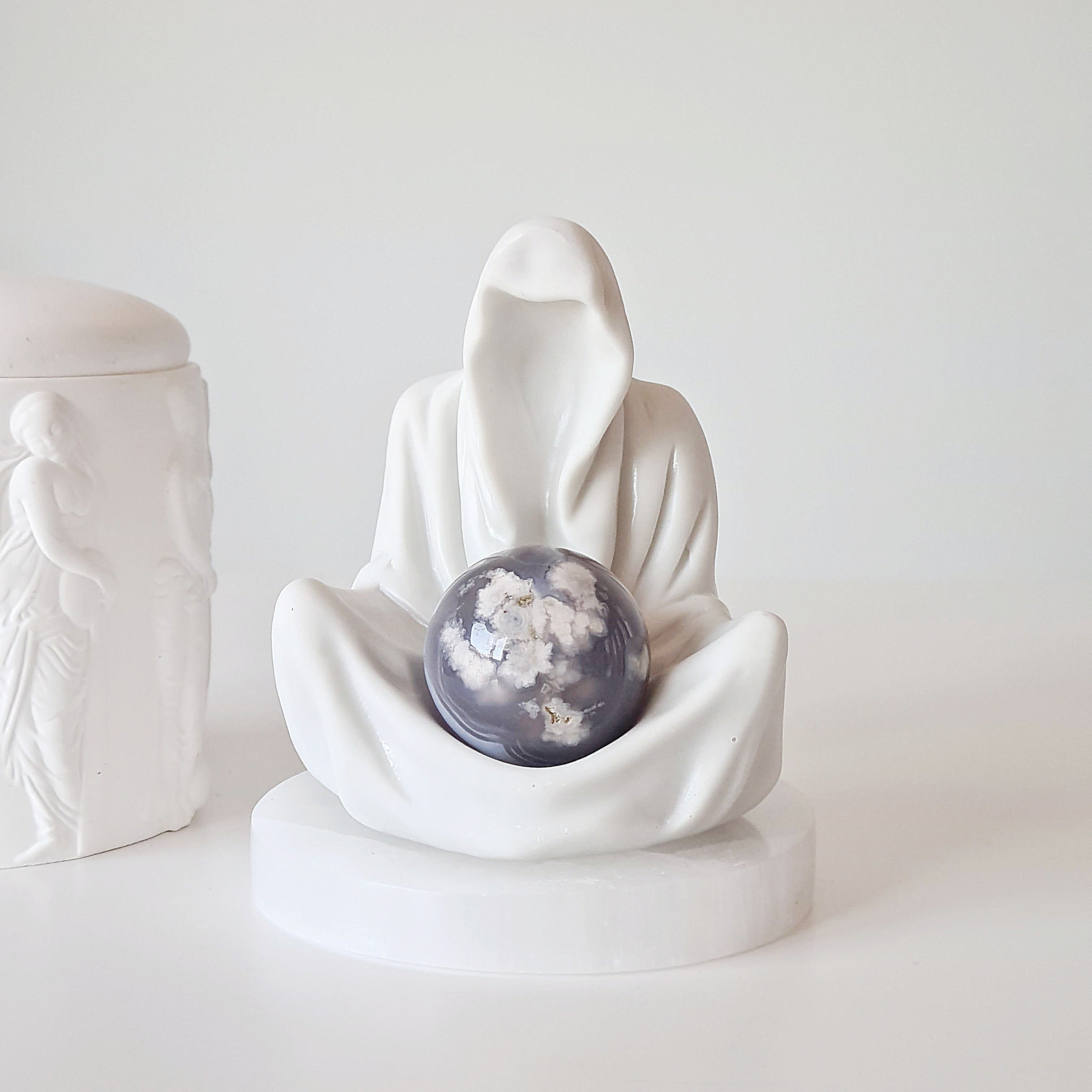 Gate Keeper with Flower Agate Sphere | 6