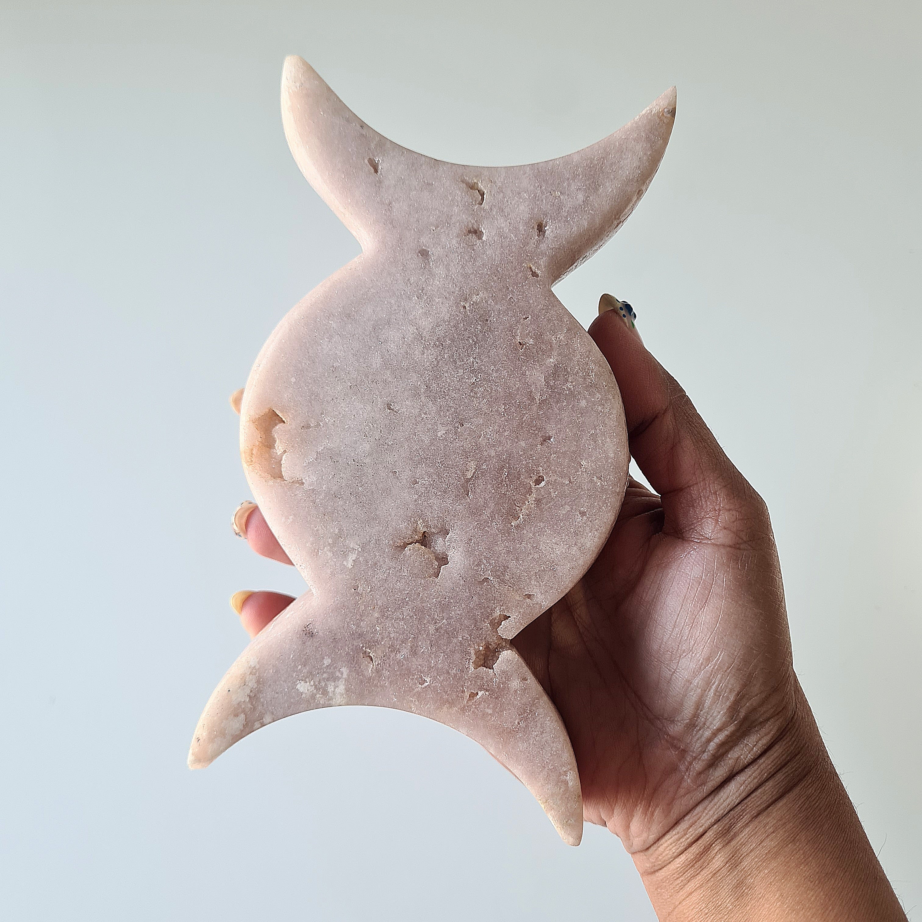 Pink Amethyst Triple Moon | B | 600g | Appx 15 cm
