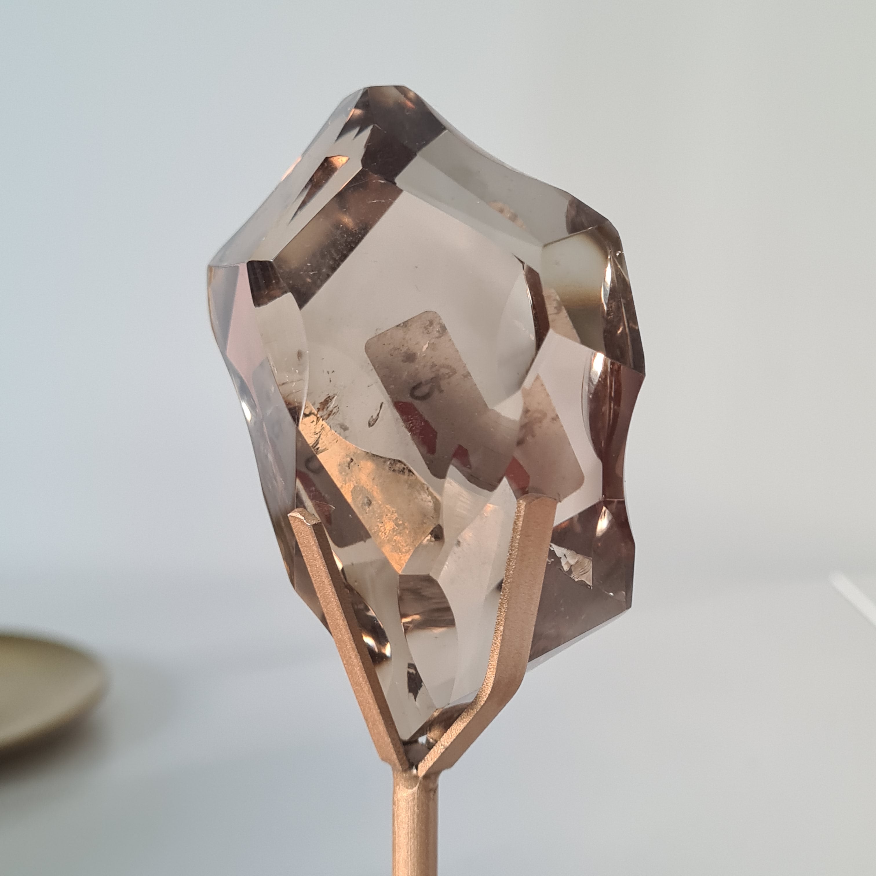 Smokey Quartz Free form on stand | 7.3 cm long Crystal