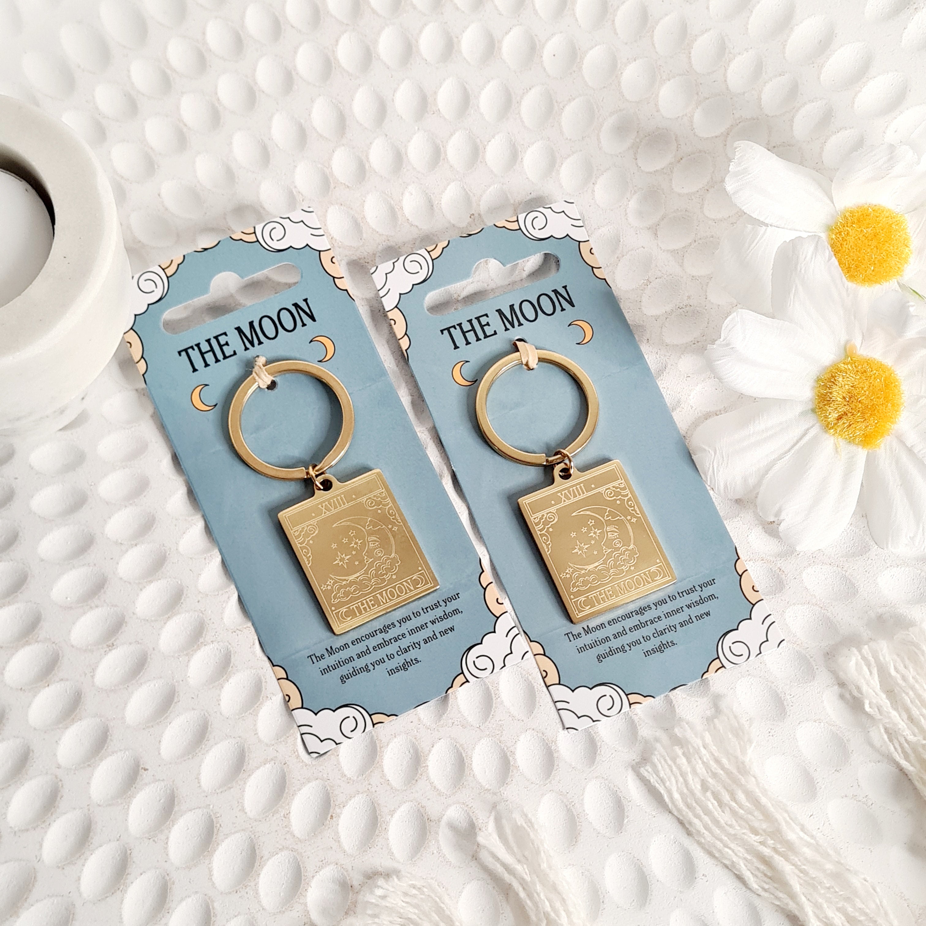 The Moon π | Tarot Key Ring