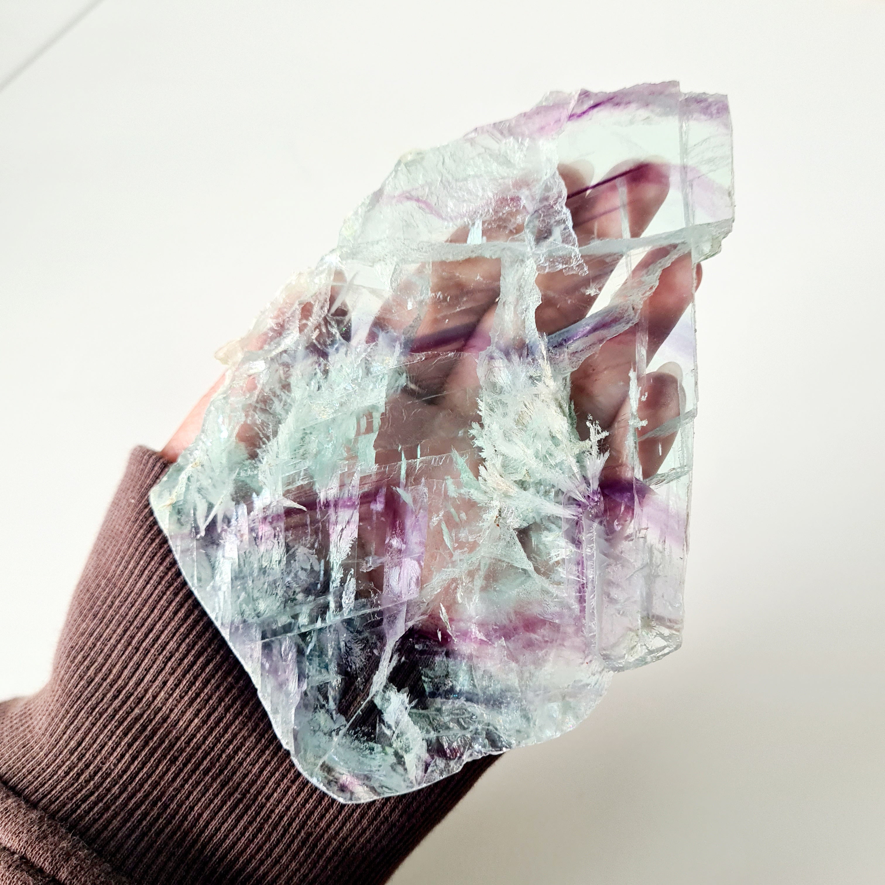 Rainbow Fluorite Dream Portal On Custom Stand | 22 cm tall with stand