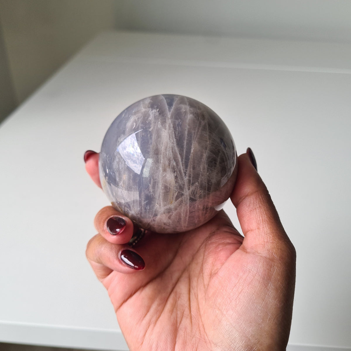 Blue Rose Quartz Crystal | Piece B | 6.6 cm