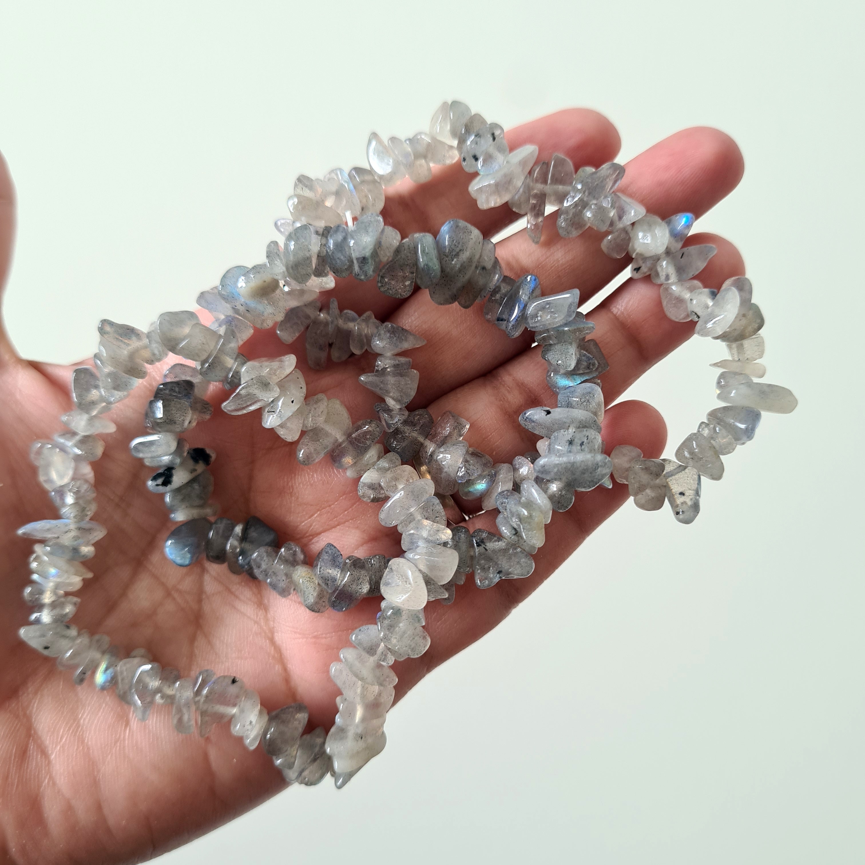 Labradorite Crystal Chips Bracelet | 1 Piece