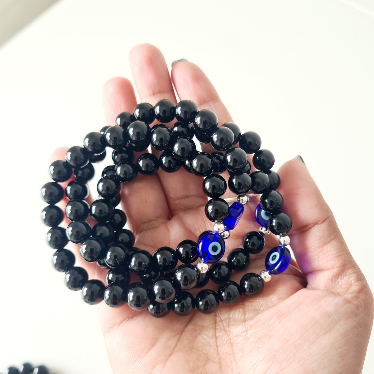 Evil Eye Protection Bracelet 🧿 | Black Onyx & Evil Eye Bead