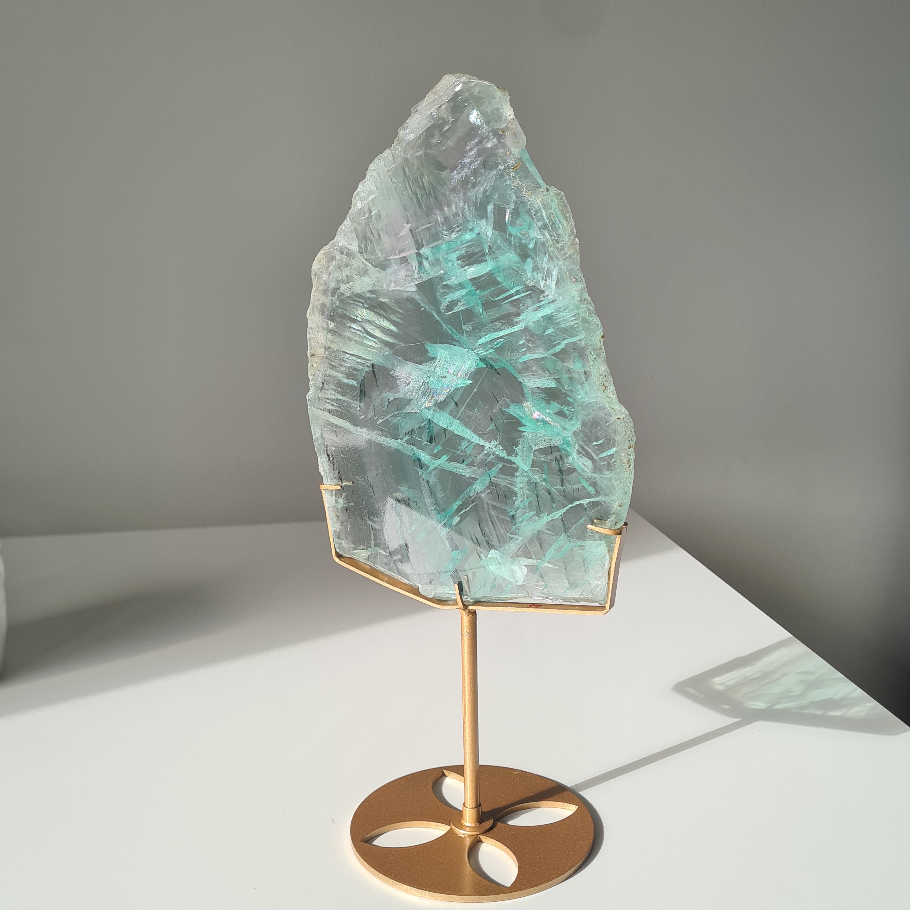 Fluorite Dream Portal On Custom Stand | 35 cm tall with stand