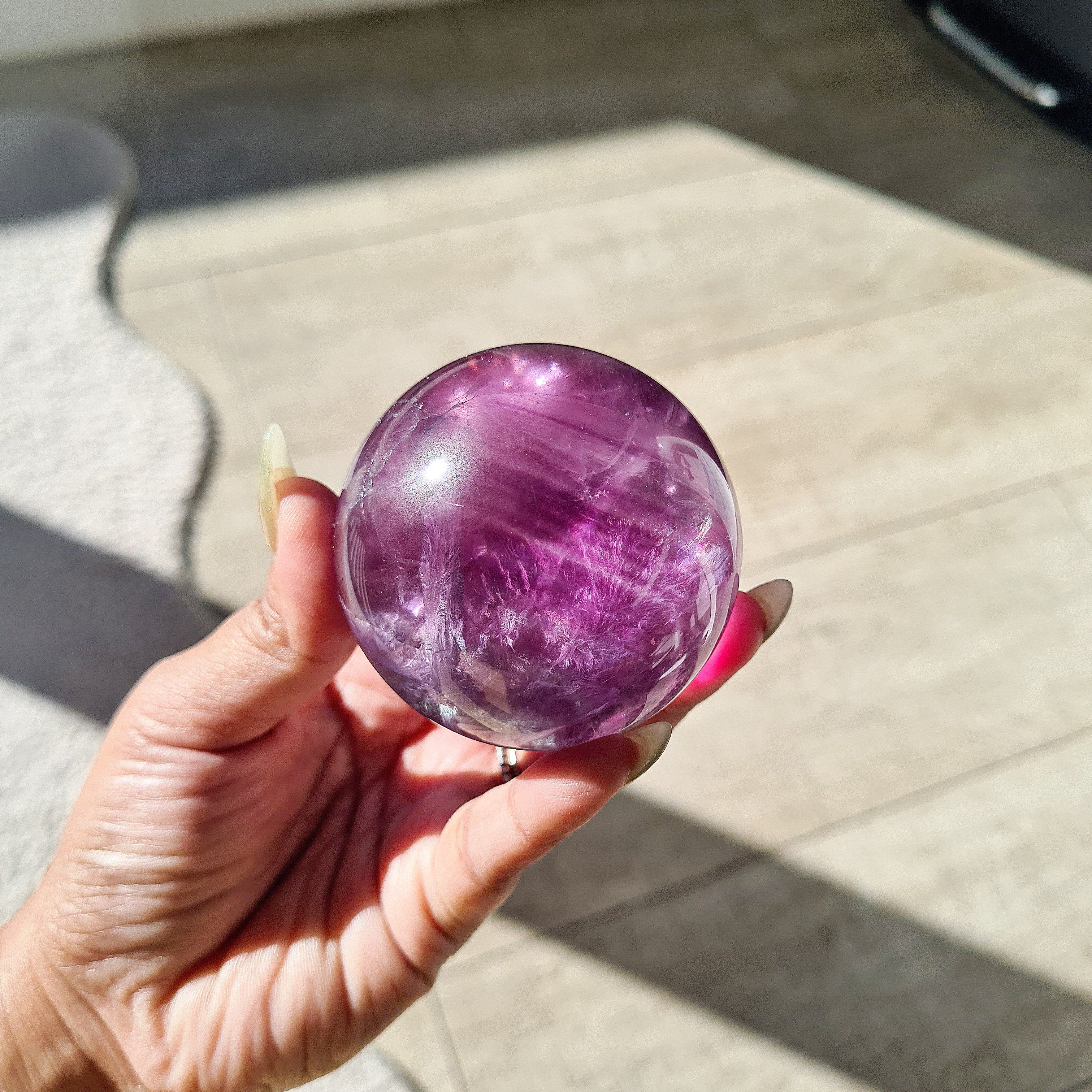 Mermaid & Siren | Purple Fluorite with Stand