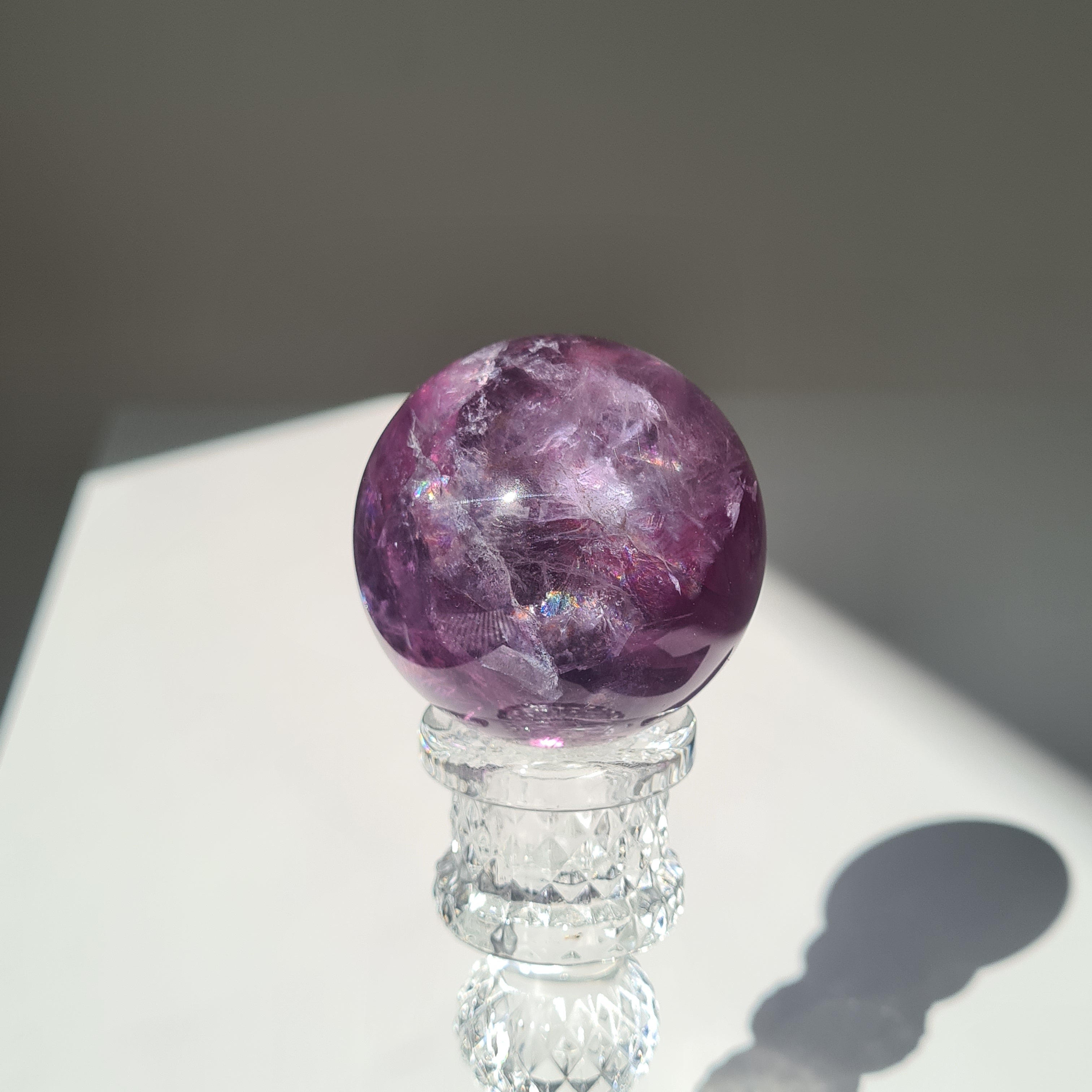 Intergalactic Fluorite with stand | H | 225g | 5.1 cm
