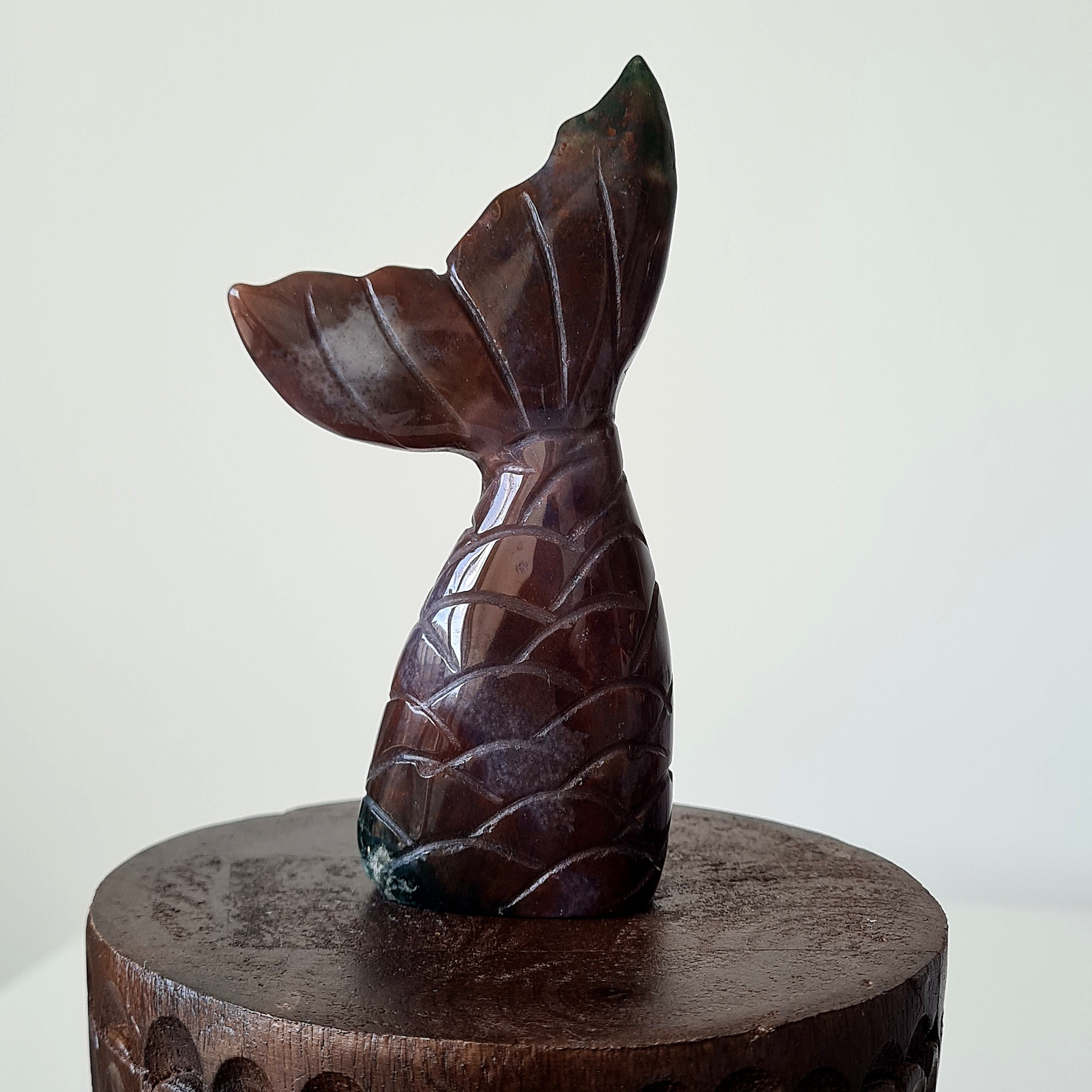 Ocean Jasper Mermaid Tail | D | 10.8 cm tall