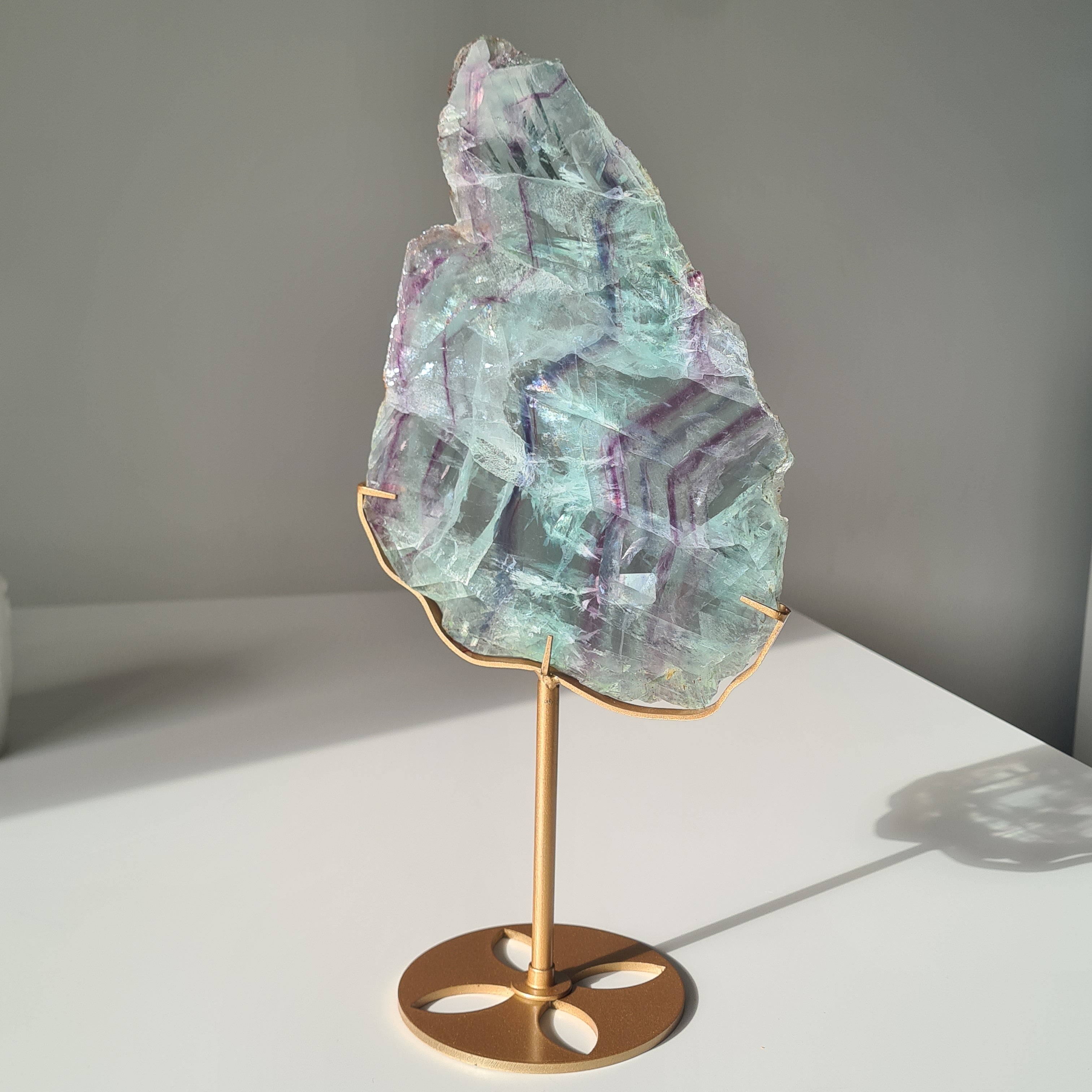 Fluorite Dream Portal On Custom Stand | 31.2 cm tall with stand