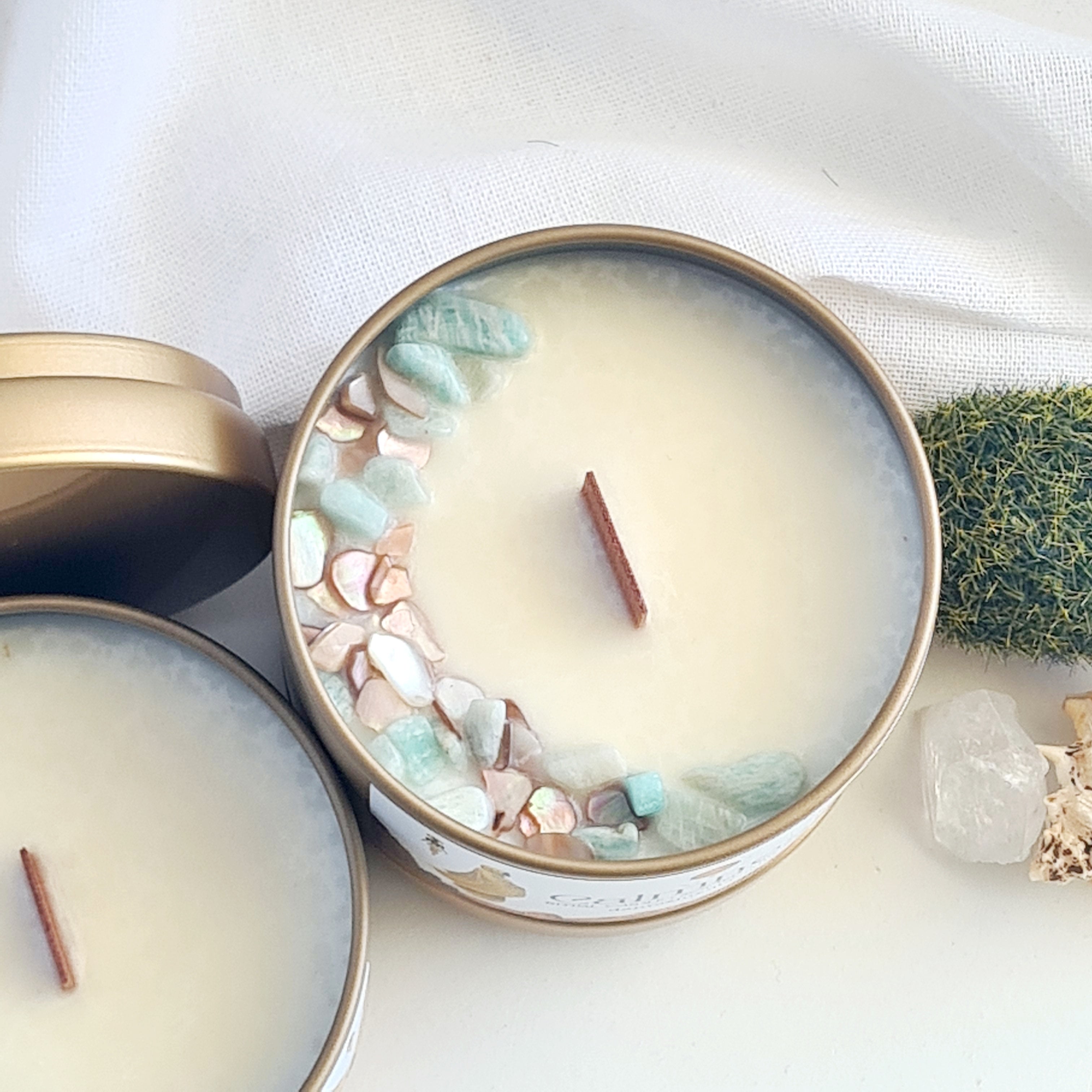 Calmness Crystal Candle — Tranquil Energy for the Soul | 1 Candle