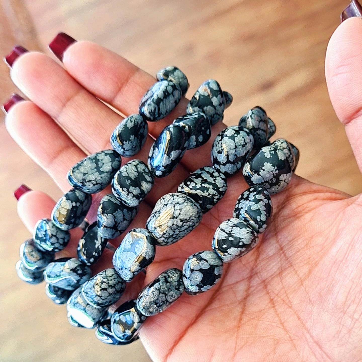 Snowflake Obsidian Bracelet | 1 Piece