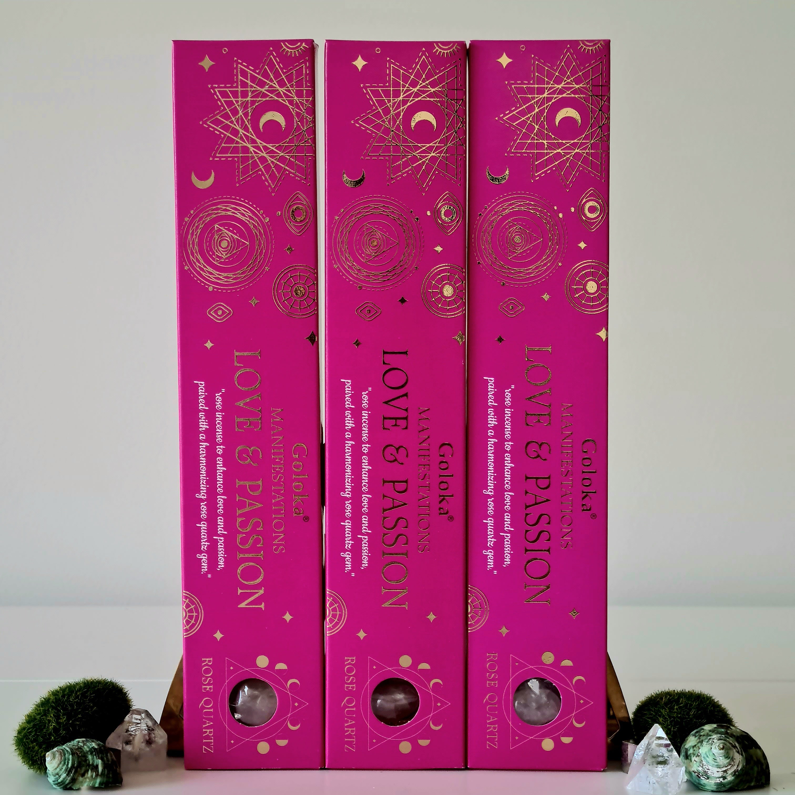 Love & Passion Incense
with Rose Quartz Tumble