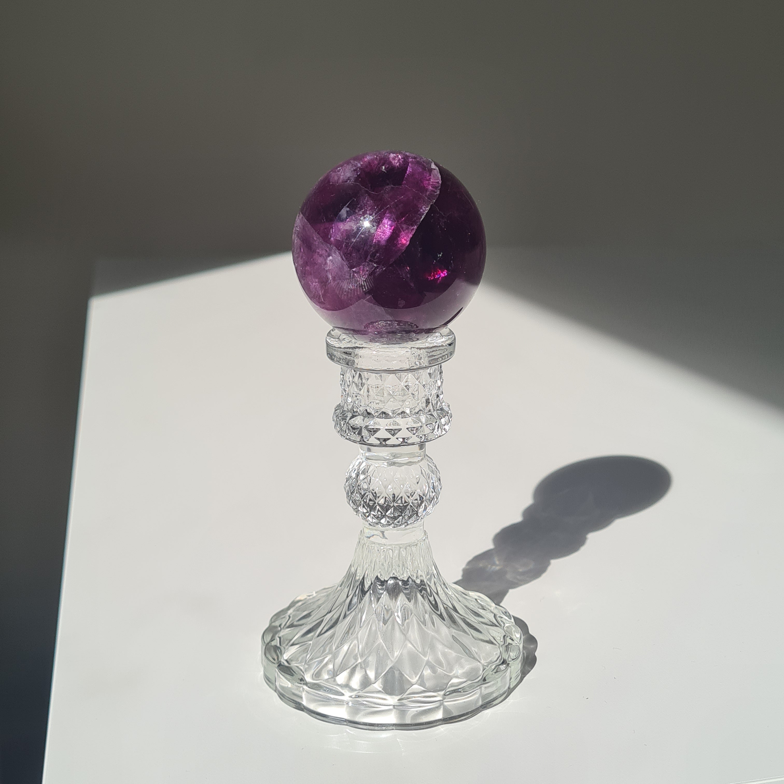 Intergalactic Fluorite with stand | A | 236 g | 5.2 cm