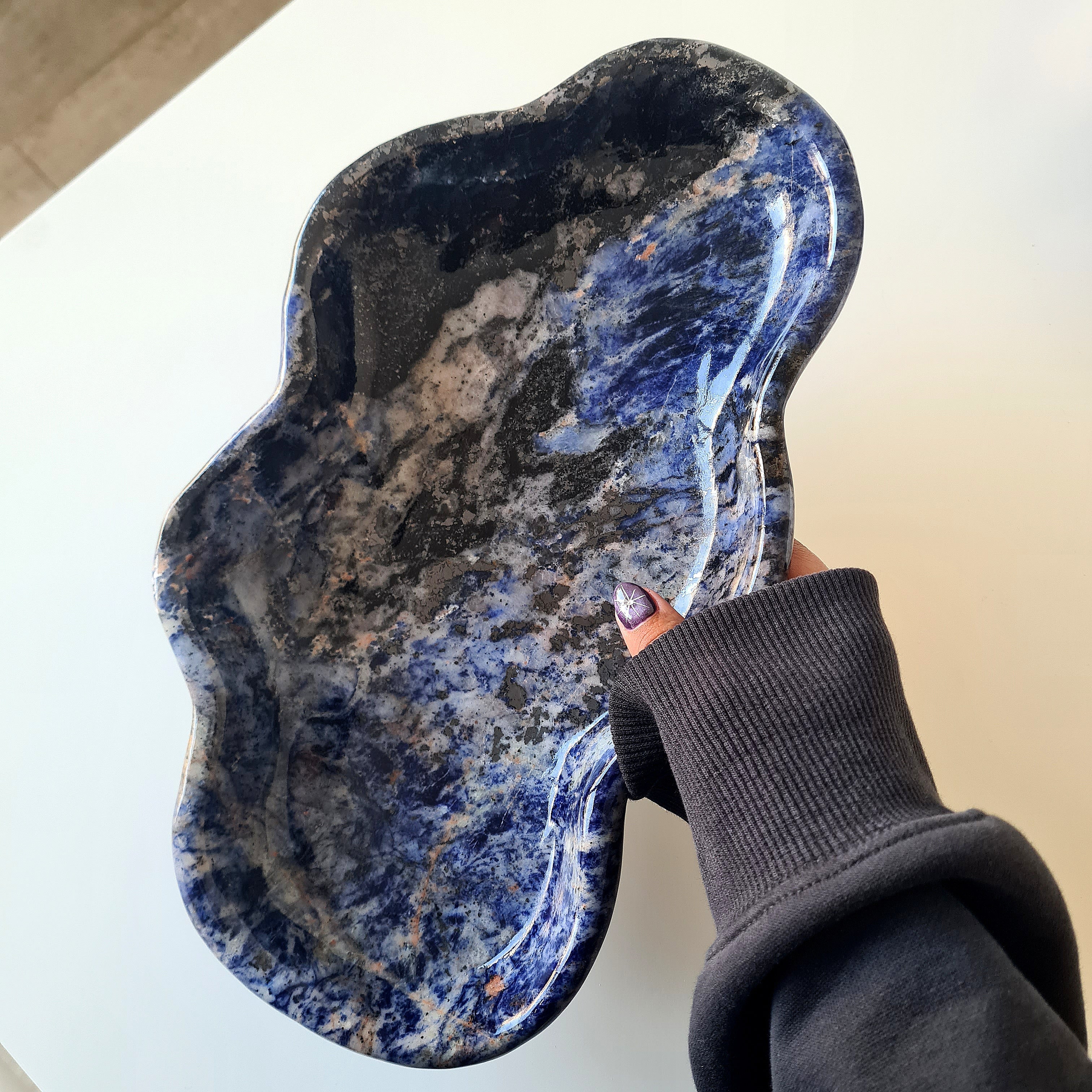 Sodalite Crystal Bowl | XL | Appx 30 cm
