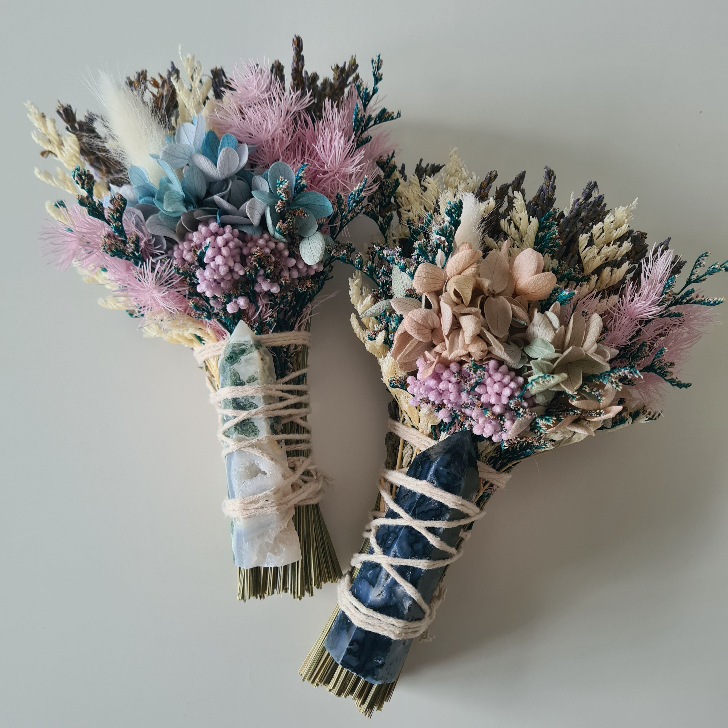 Calmness | Moss Agate Flower Wand | 1 Piece