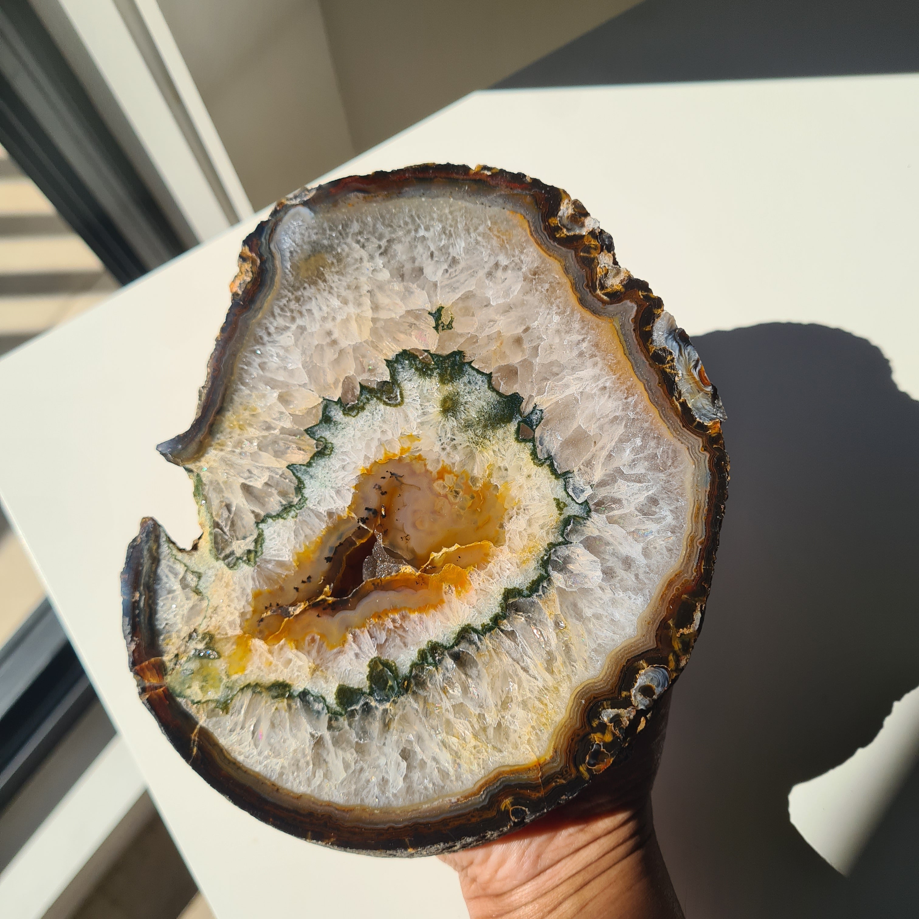 Agate Portal | One Side Polished | 960 g | 16 cm
