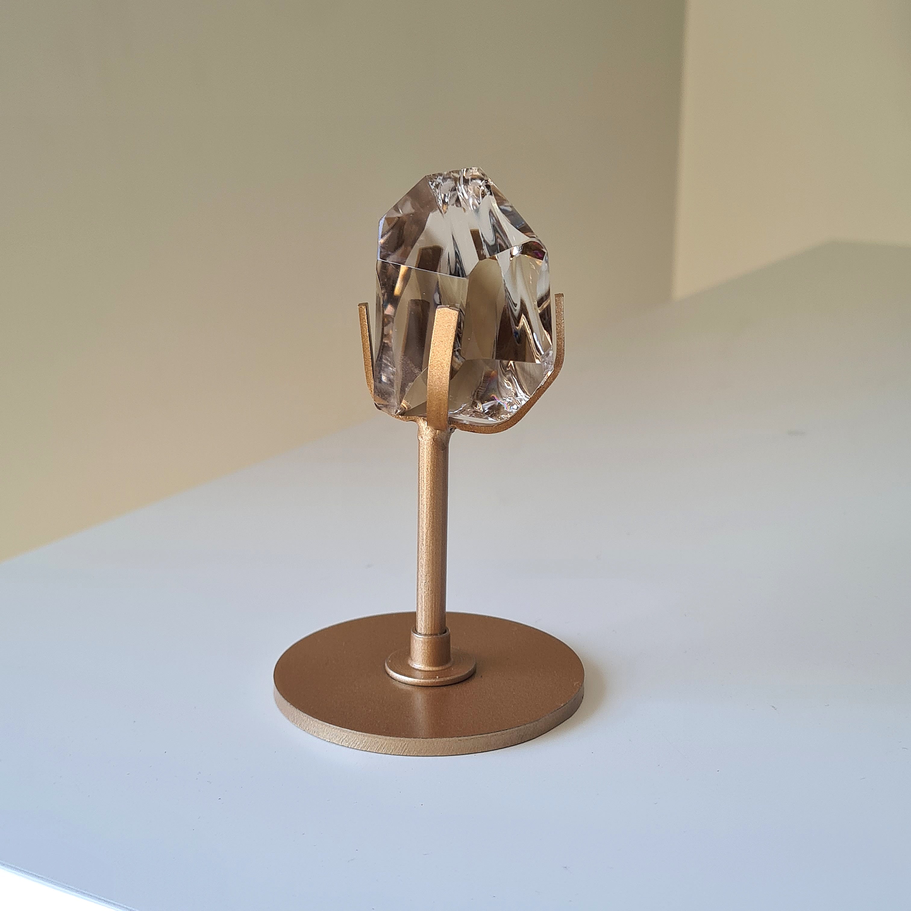 Gemmy Smokey Quartz on Custom Stand | Appx 4.5 cm gem
