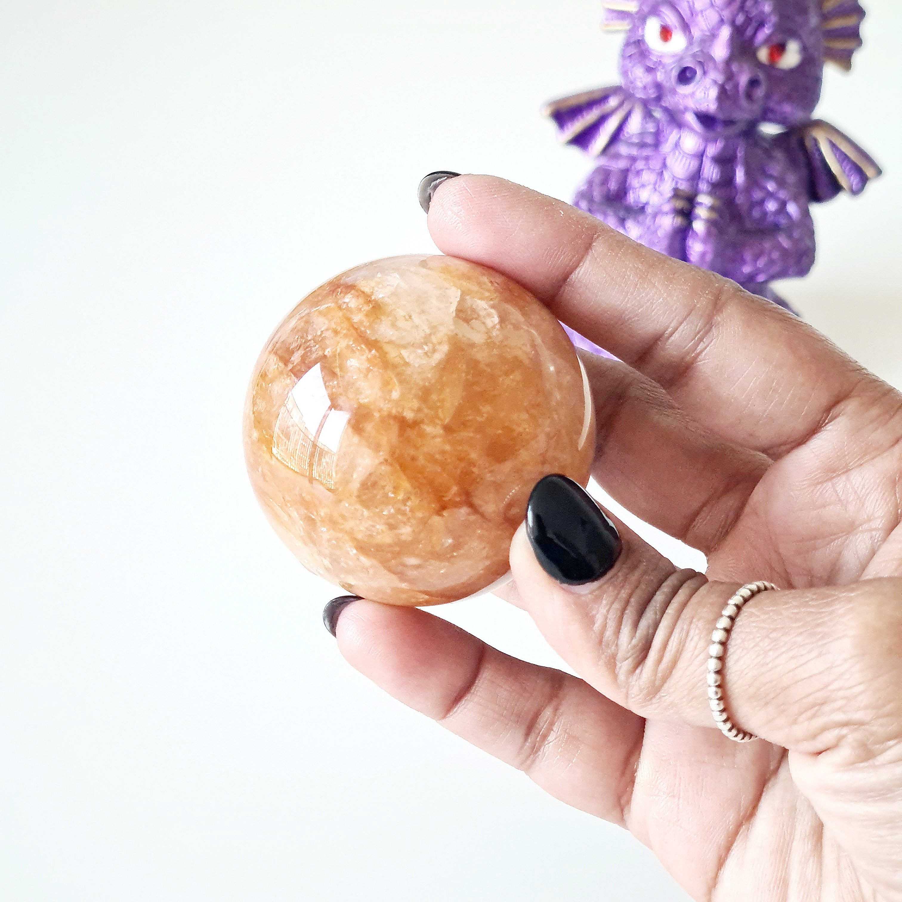 Golden healer sphere on dragon stand