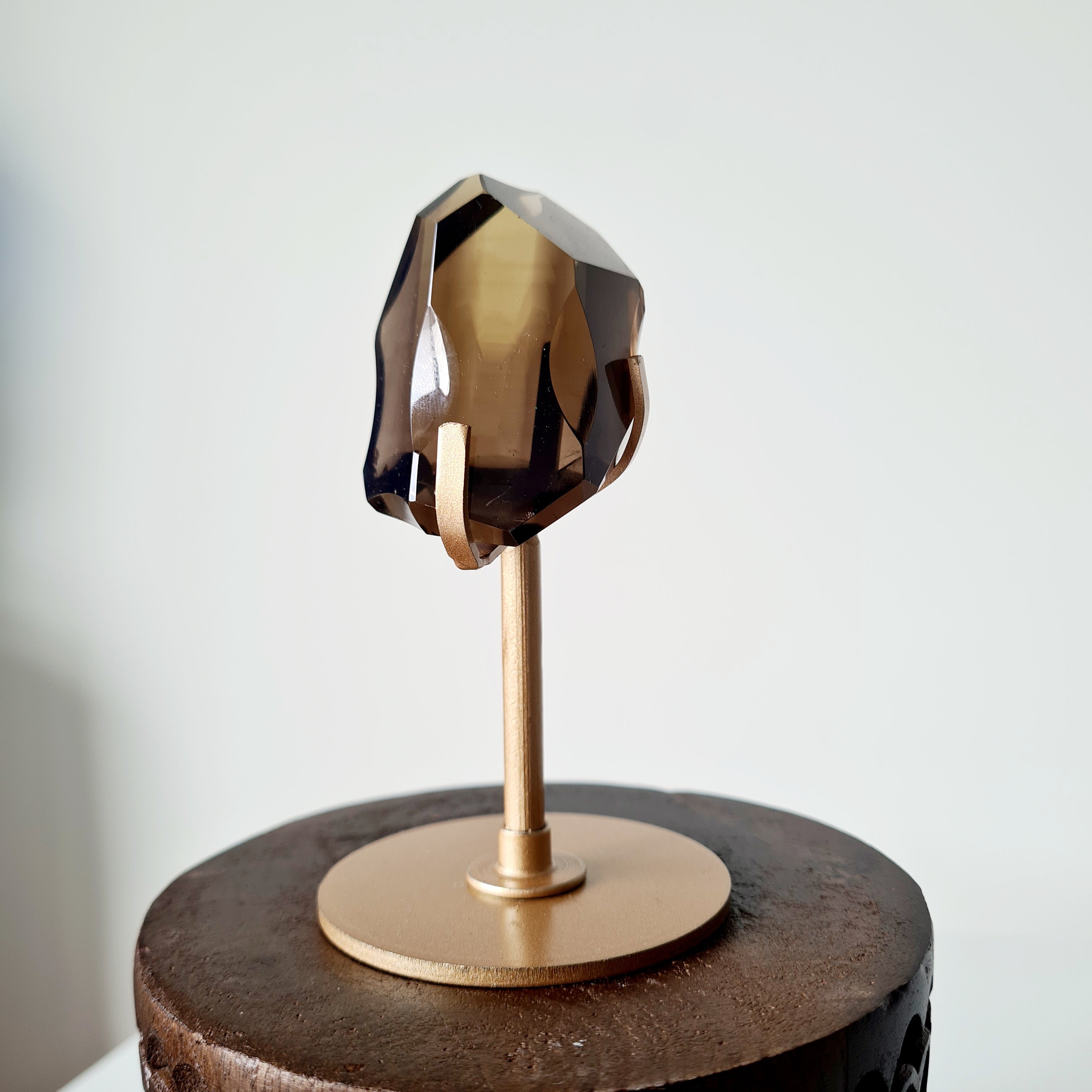 Smokey Quartz Free form on stand | 10 cm tall with stand | A