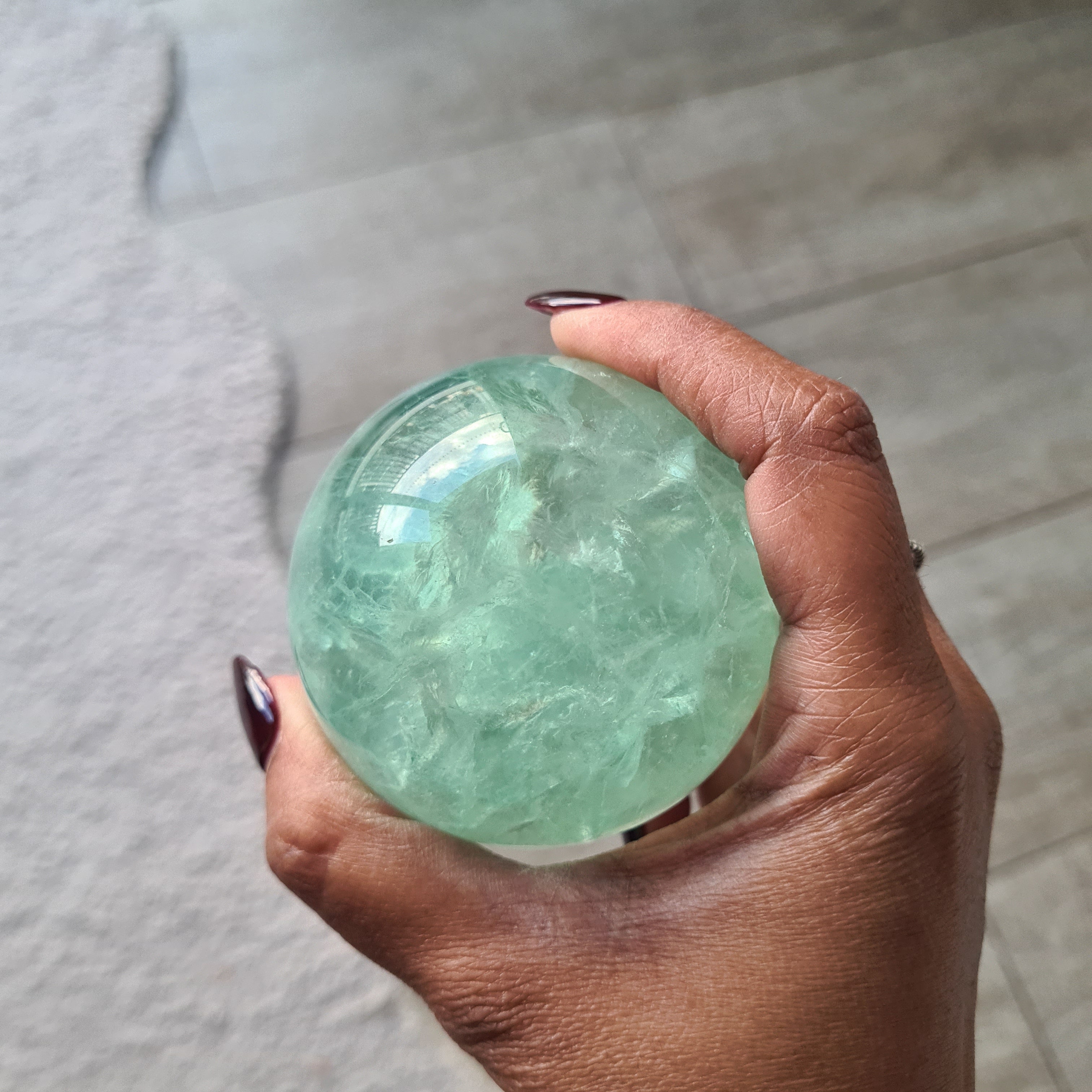Blue Lake Fluorite with stand | C | 423 g