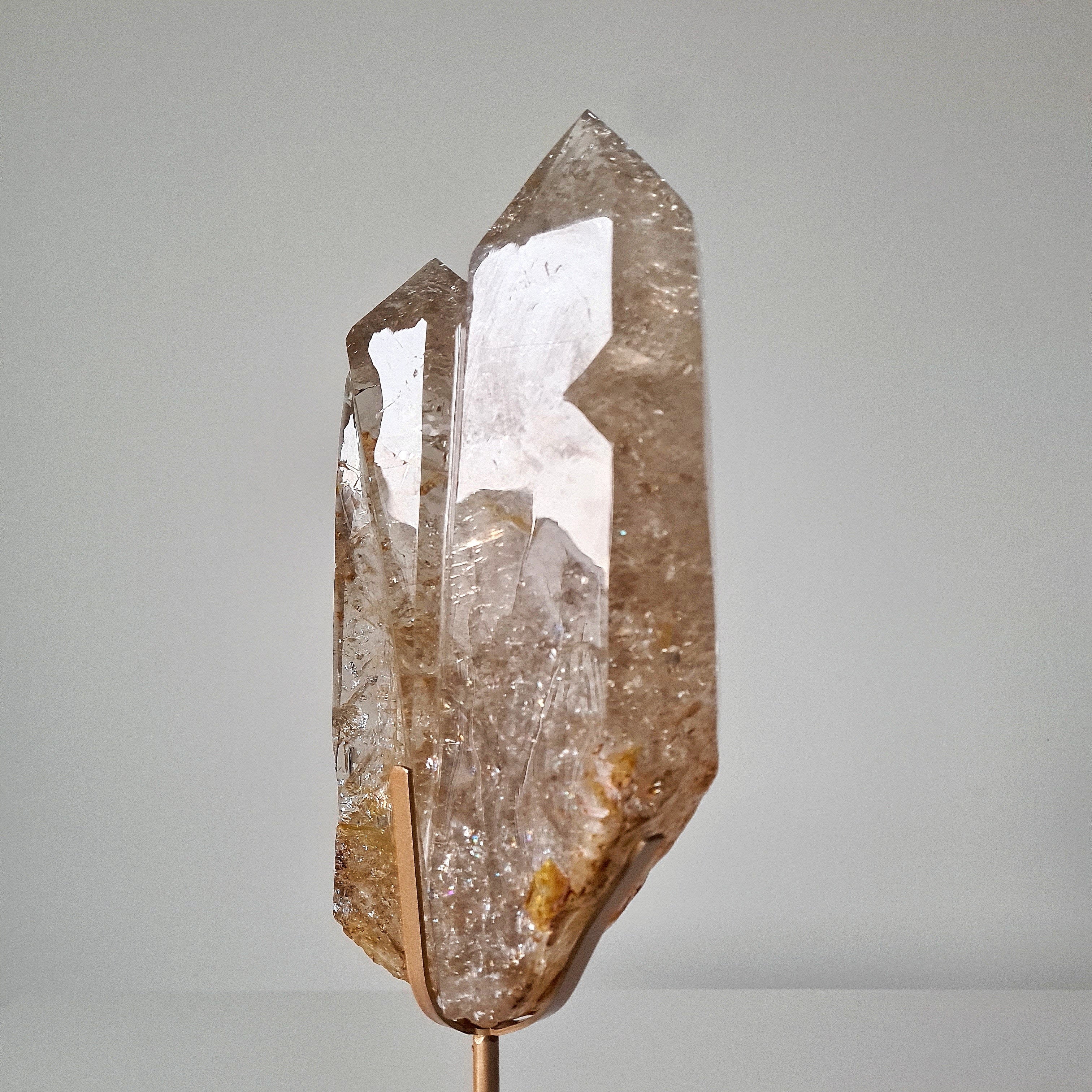 Smoky Citrine Statement Piece on Stand | 32.5 cm with stand