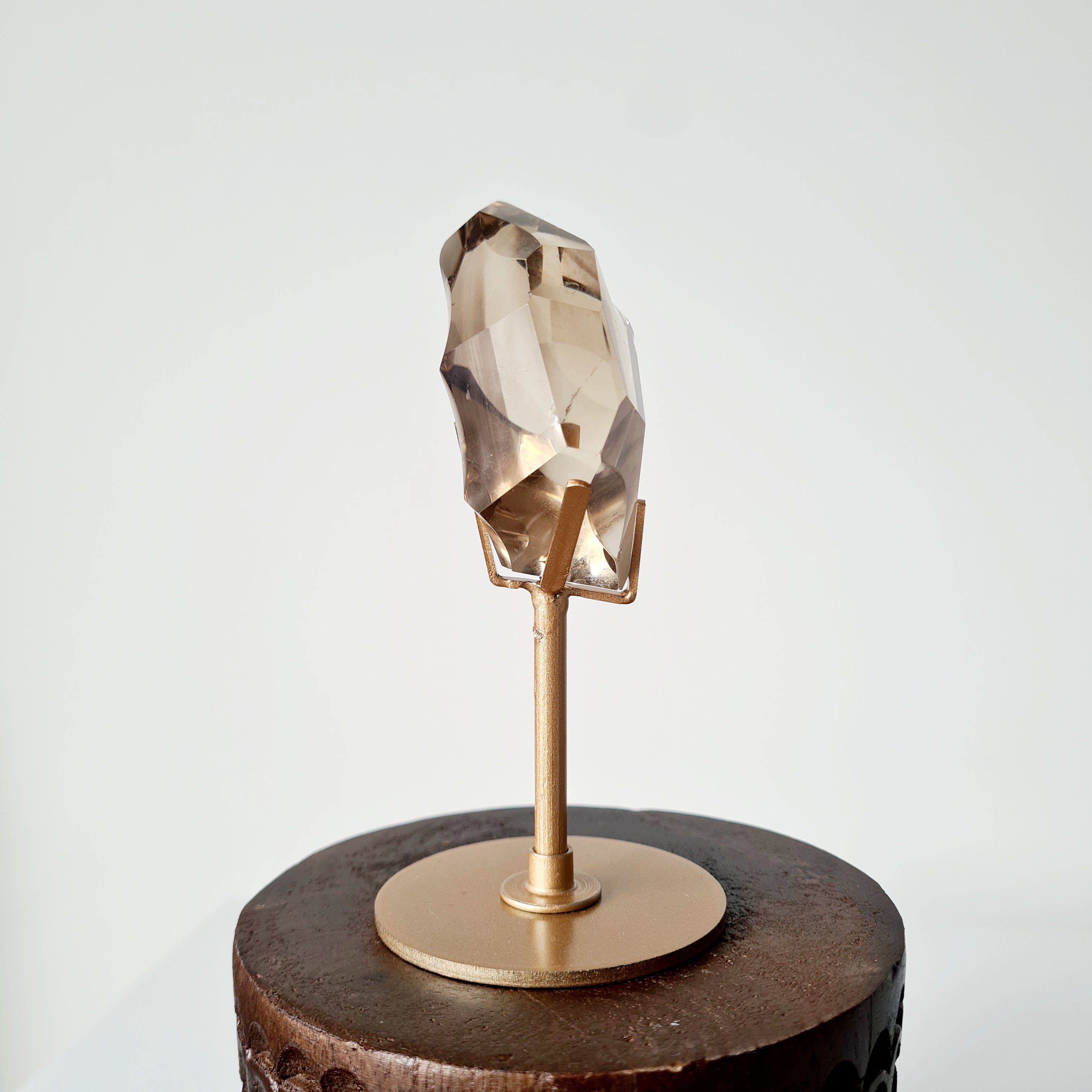 Smokey Quartz Free form on stand | 12 cm tall with stand | C