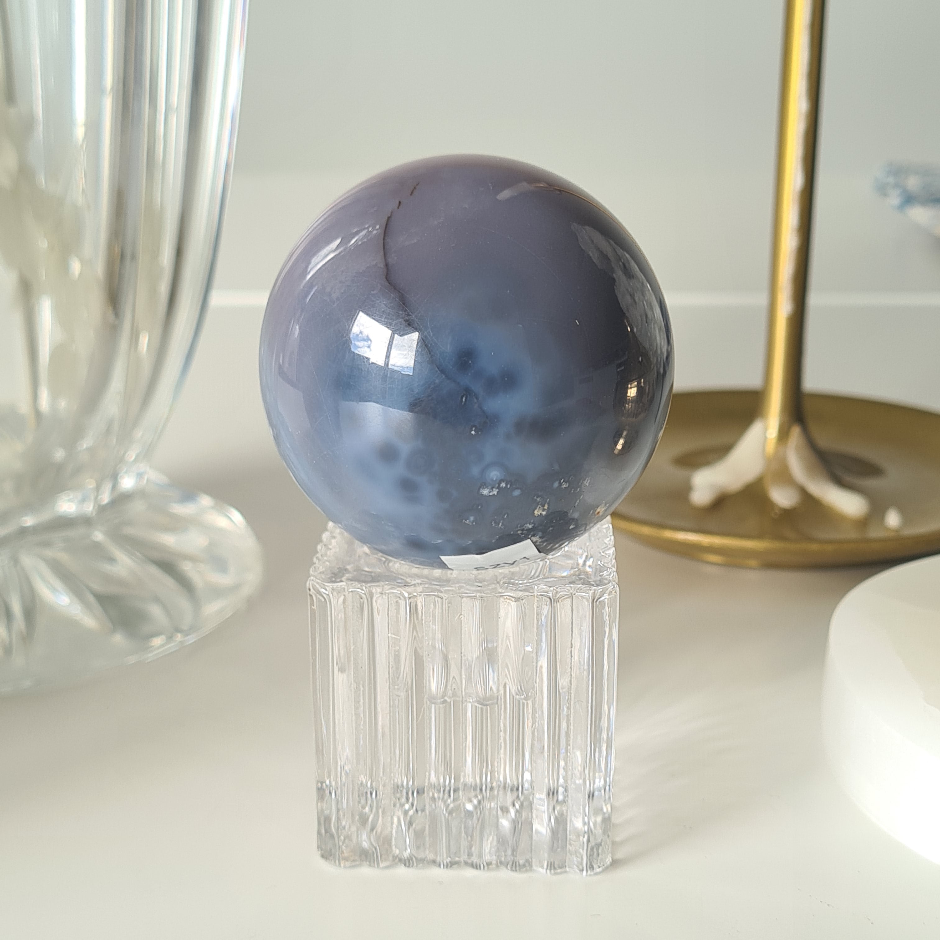 Swazi Agate Druzy Sphere | 5 cm