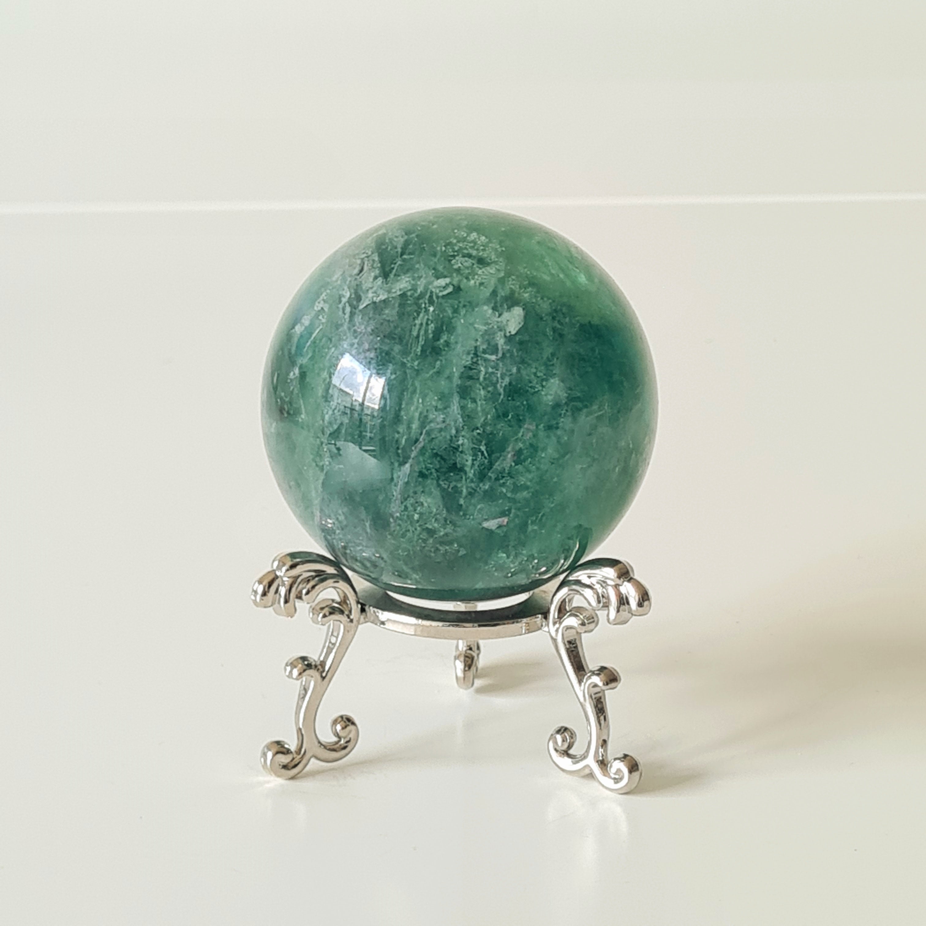 Fluorite Sphere | Bushy Green | 550 g