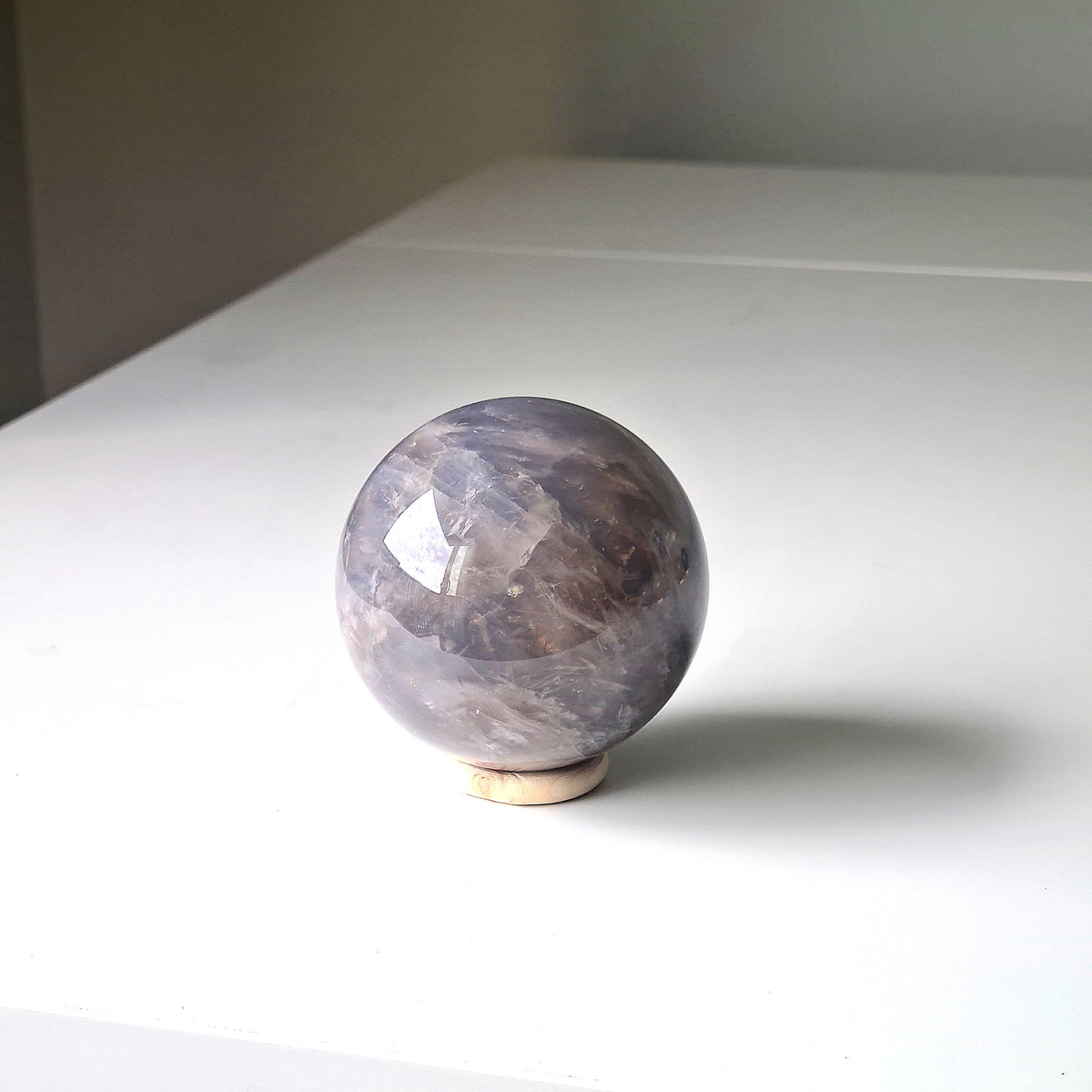 Blue Rose Quartz Crystal | Piece C | 7 cm