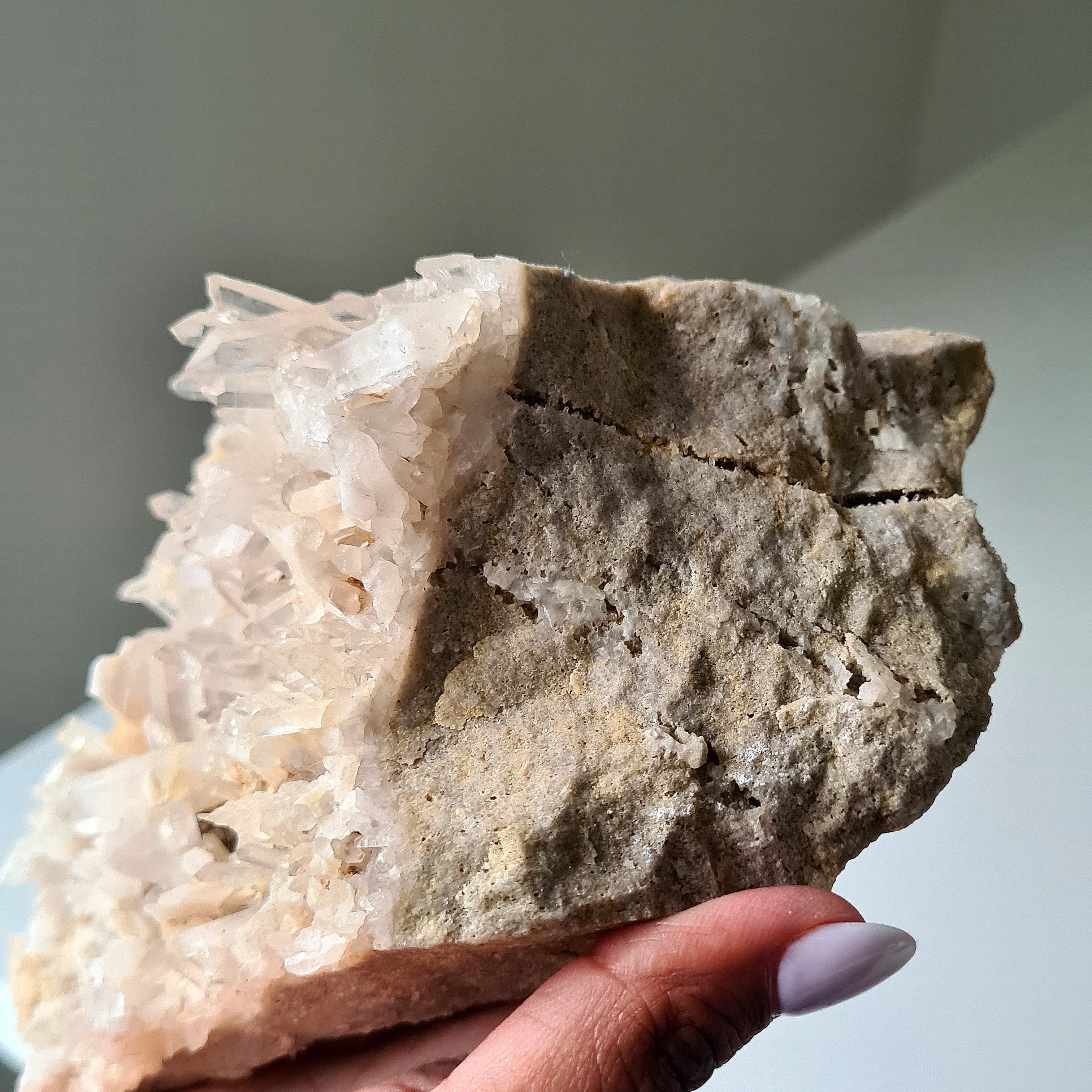 Earthy Clear Quartz Cluster | C