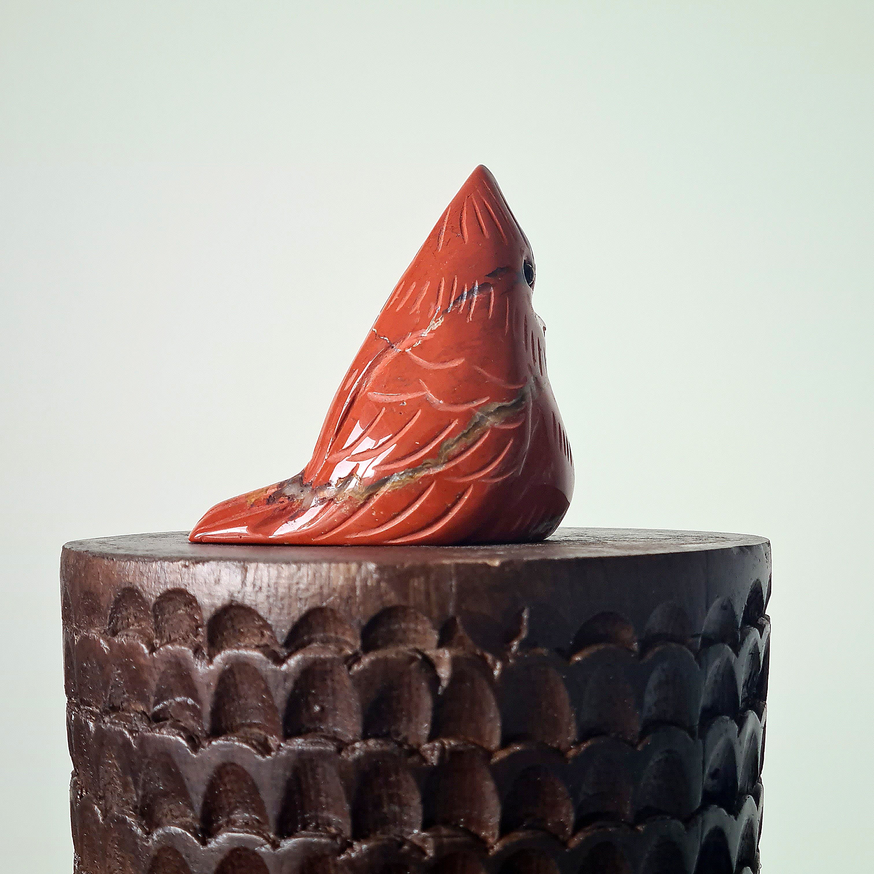 Red Jasper Cardinal | B | 6 cm tall