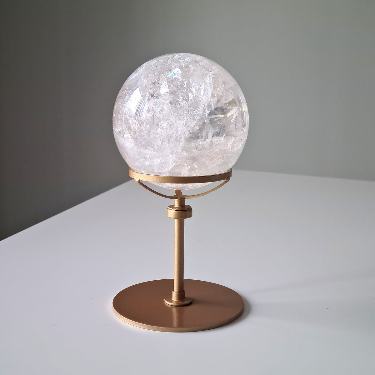 Quartz Sphere With Custom Stand | 1.3 kg | 9.4 cm