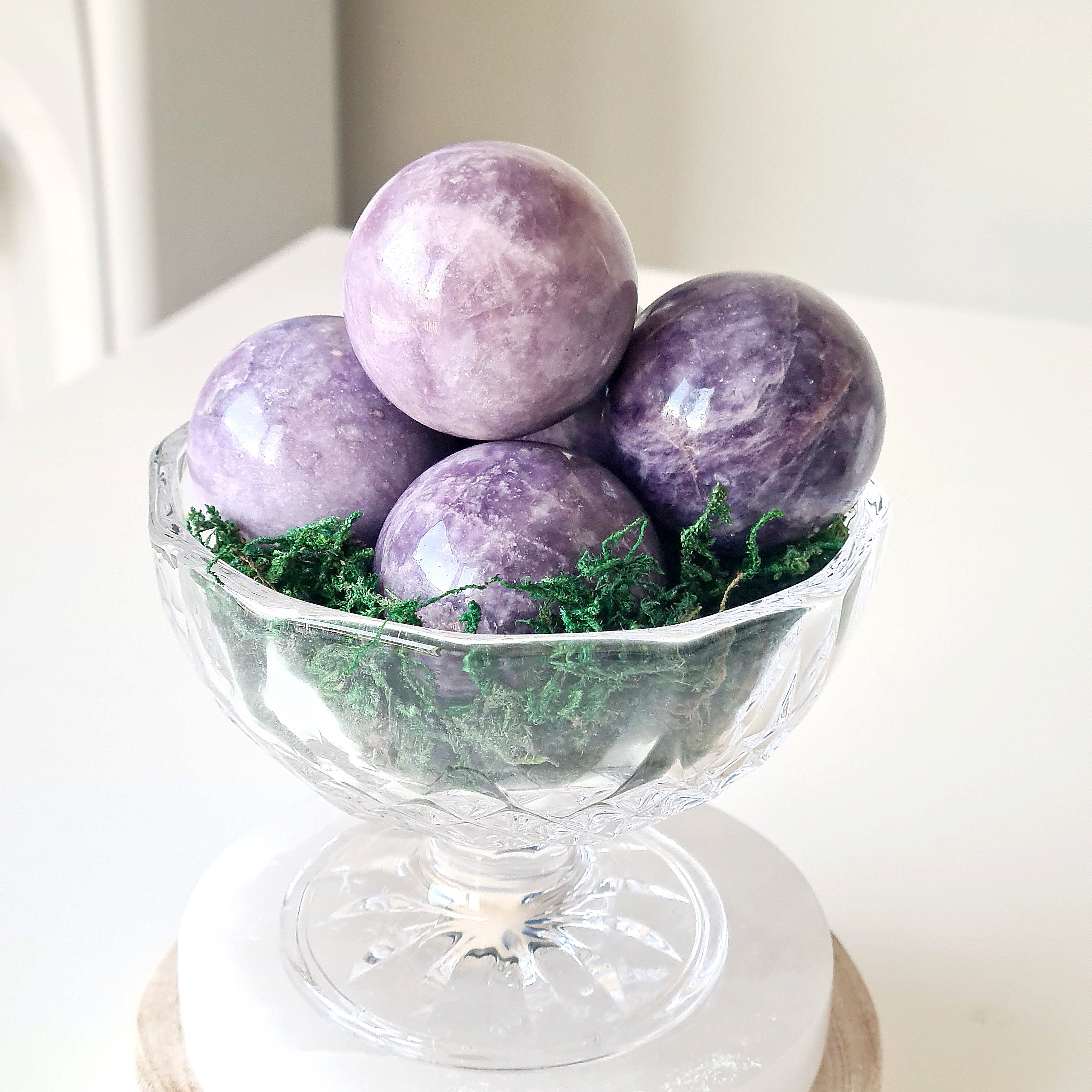 Lepidolite Sphere | 1 Piece | Appx 3.5 cm