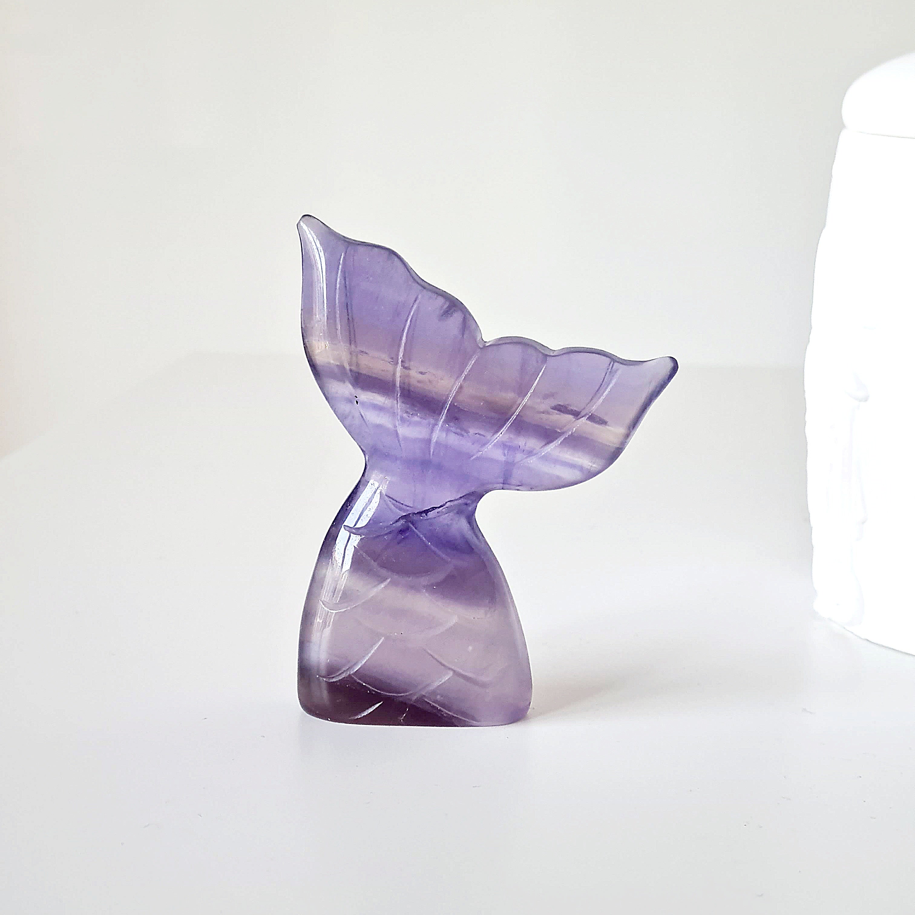 Lilac Fluorite Mermaid Tail | D