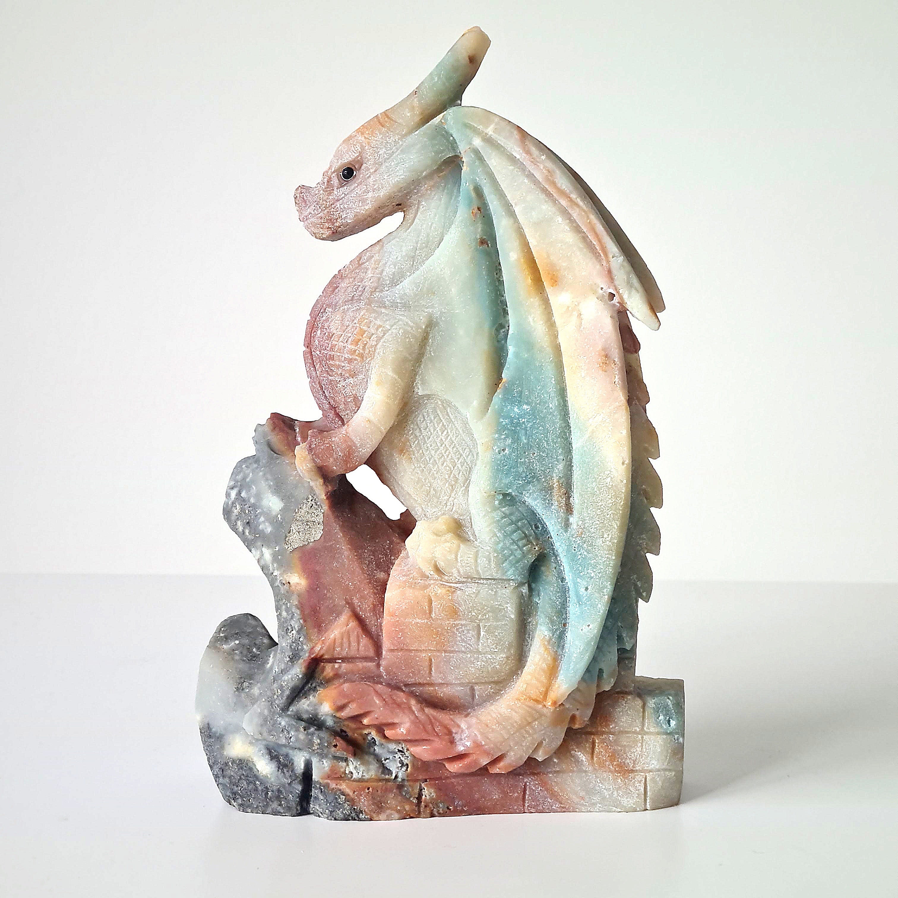 Carribean calcite with pyrite Dragon | 19 cm tall | 1.2 kg