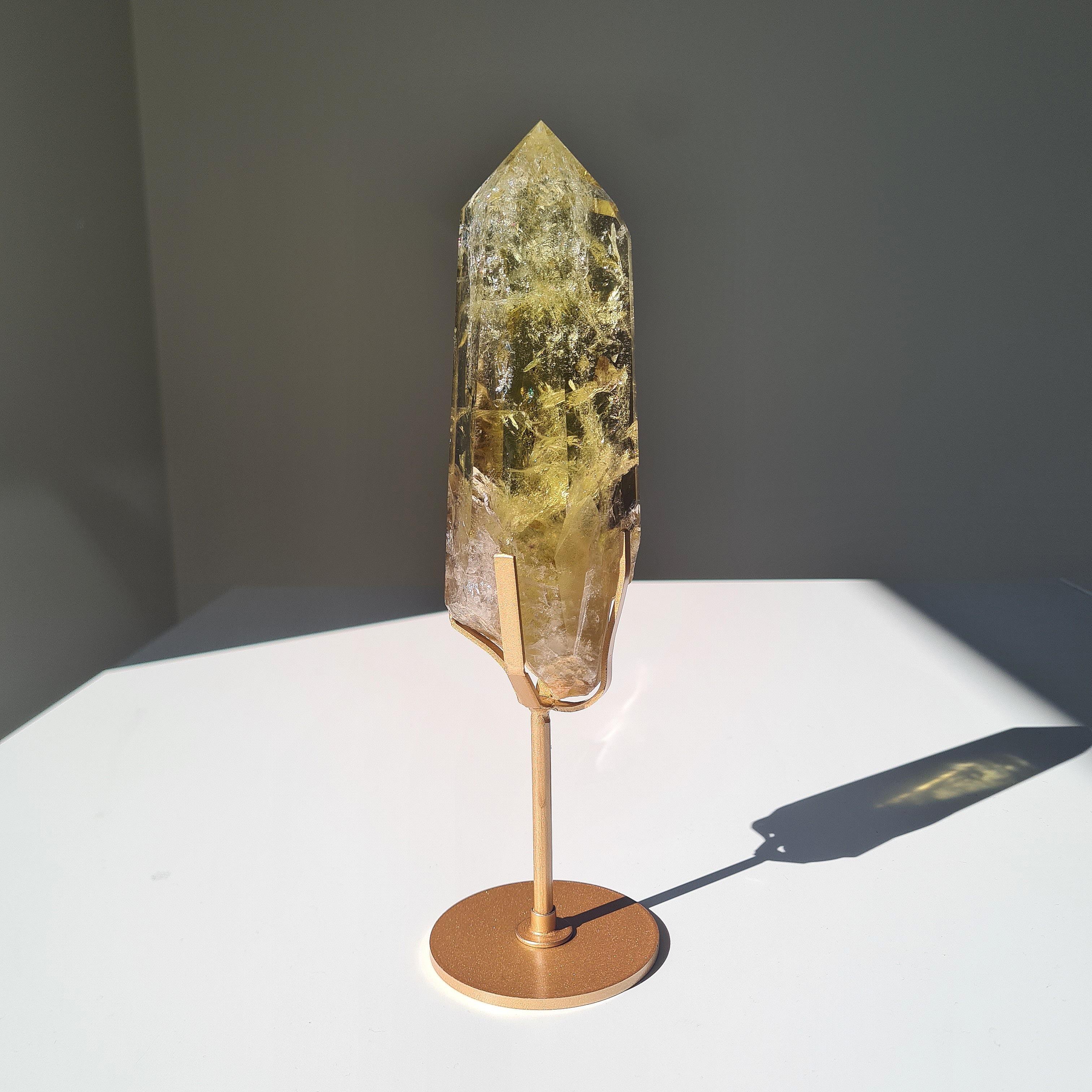 Citrine on stand | 23.5 cm tall with stand