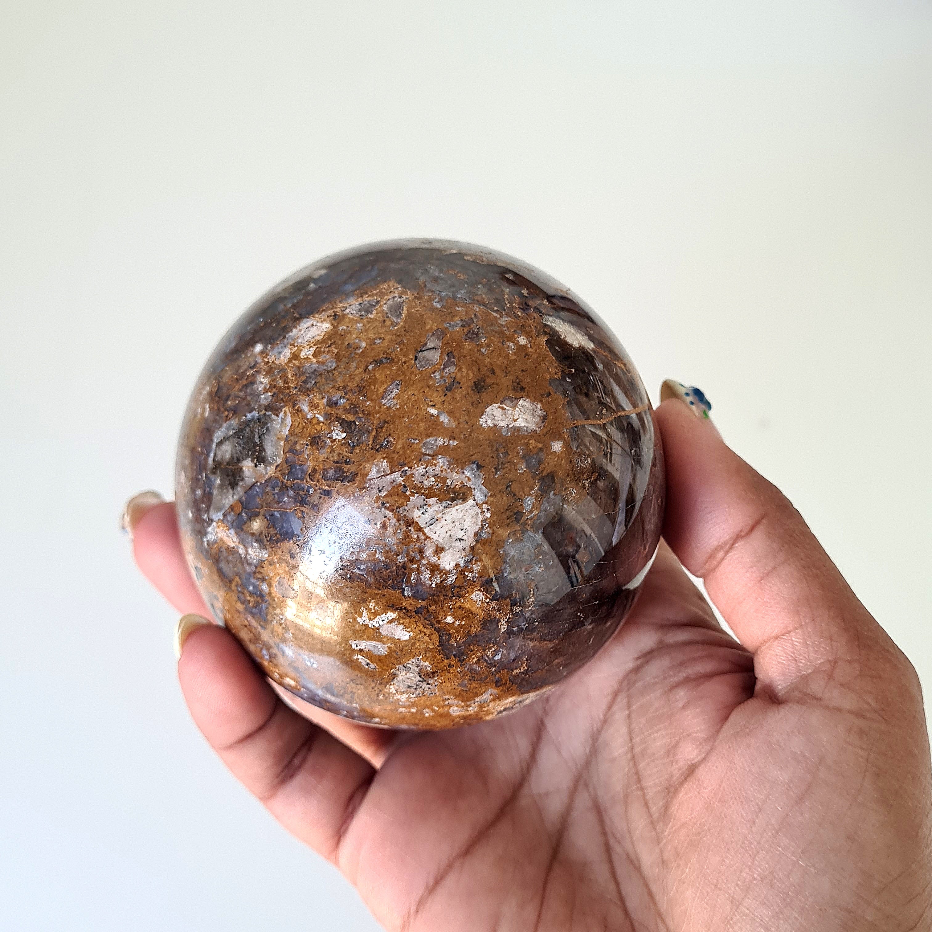 Pietersite Sphere On Stand | A | Appx 500 g | 7.3 cm