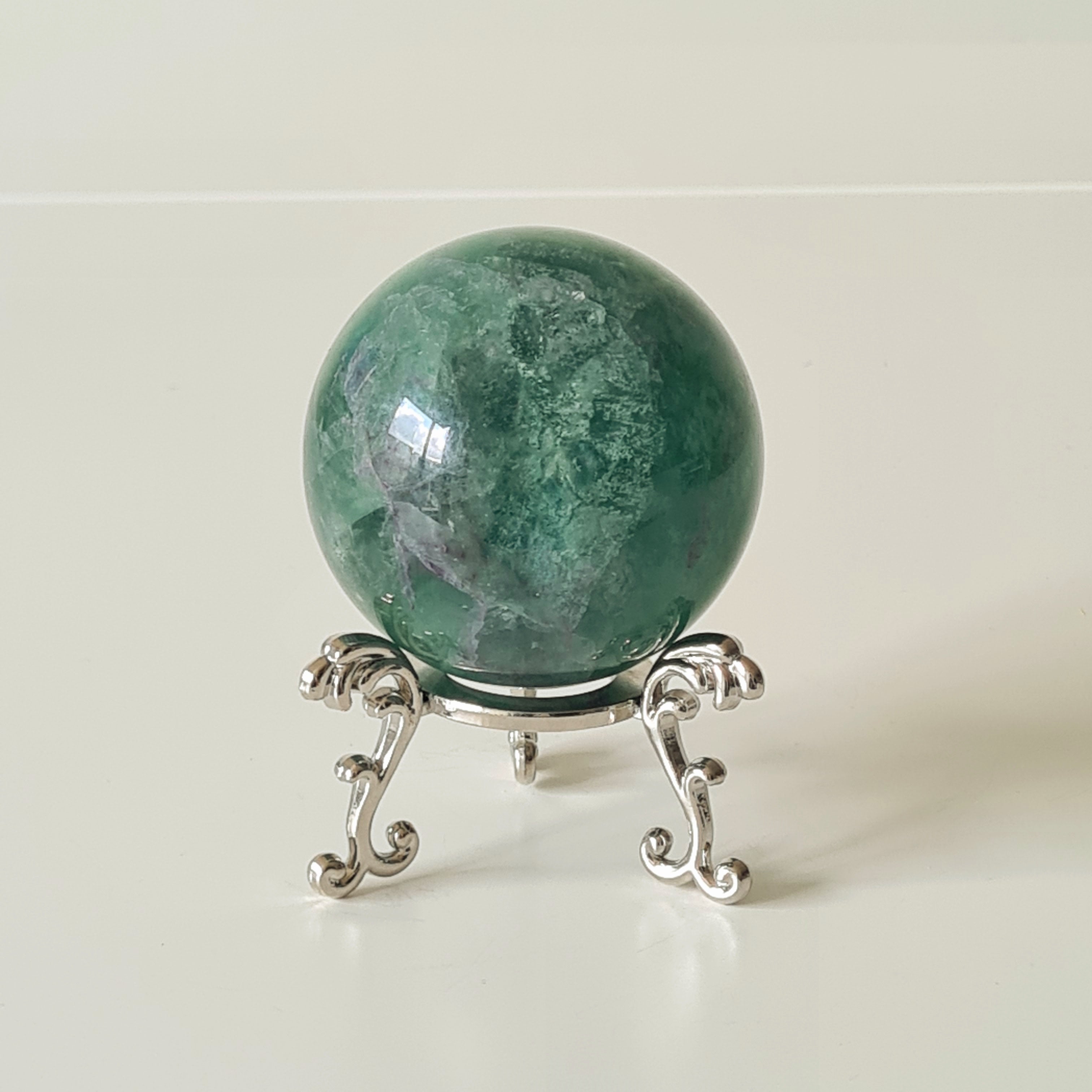 Fluorite Sphere | Bushy Green | 550 g