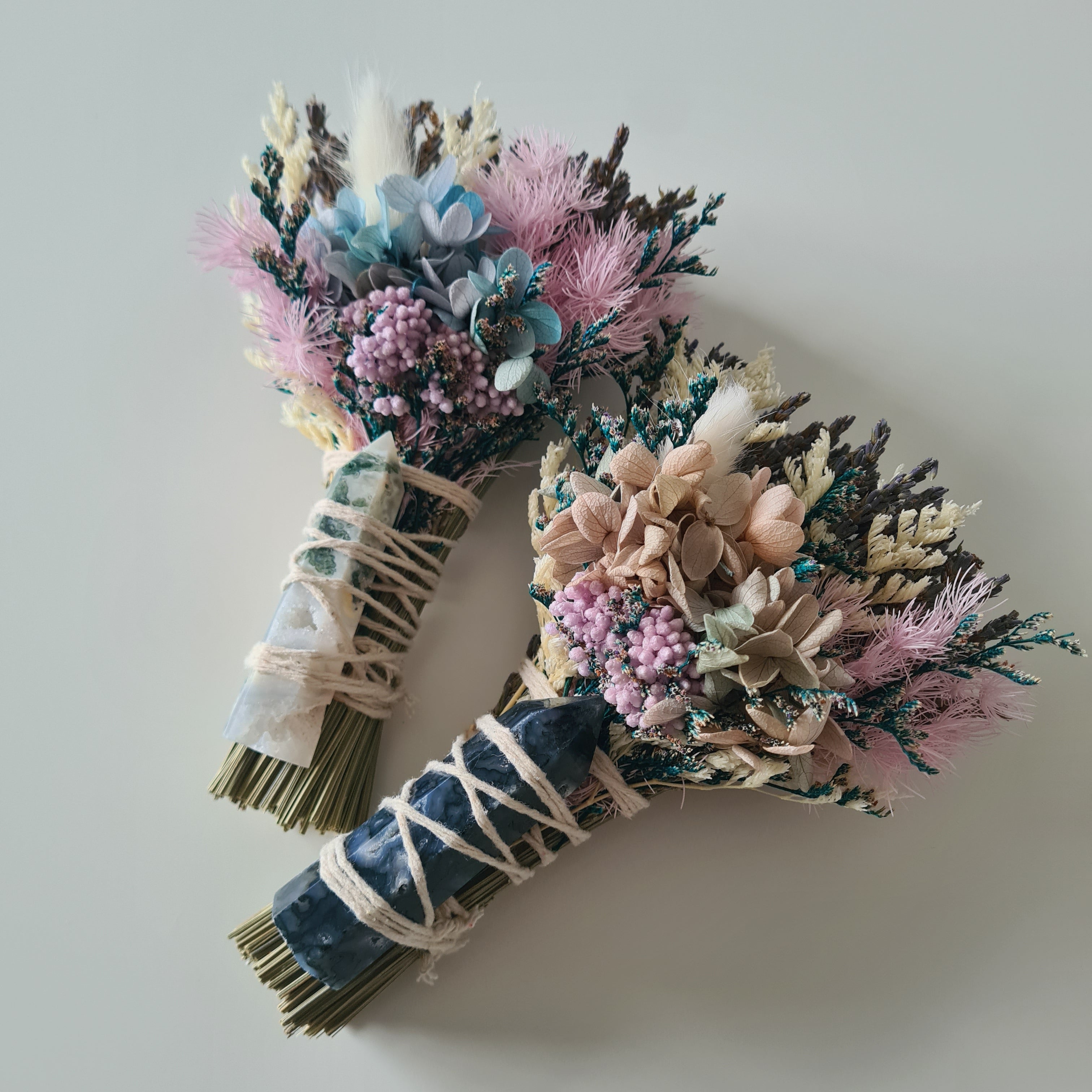 Calmness | Moss Agate Flower Wand | 1 Piece