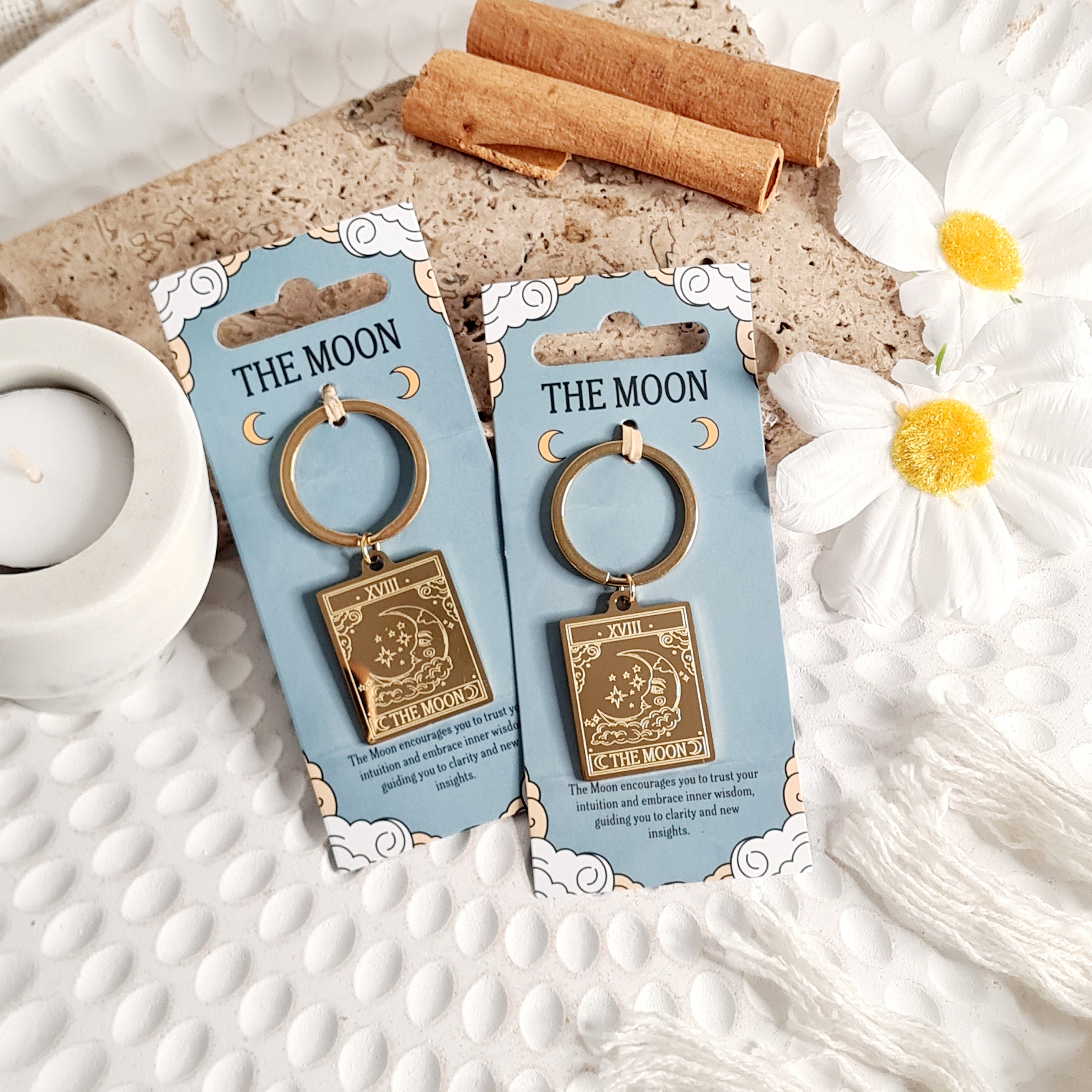 The Moon π | Tarot Key Ring