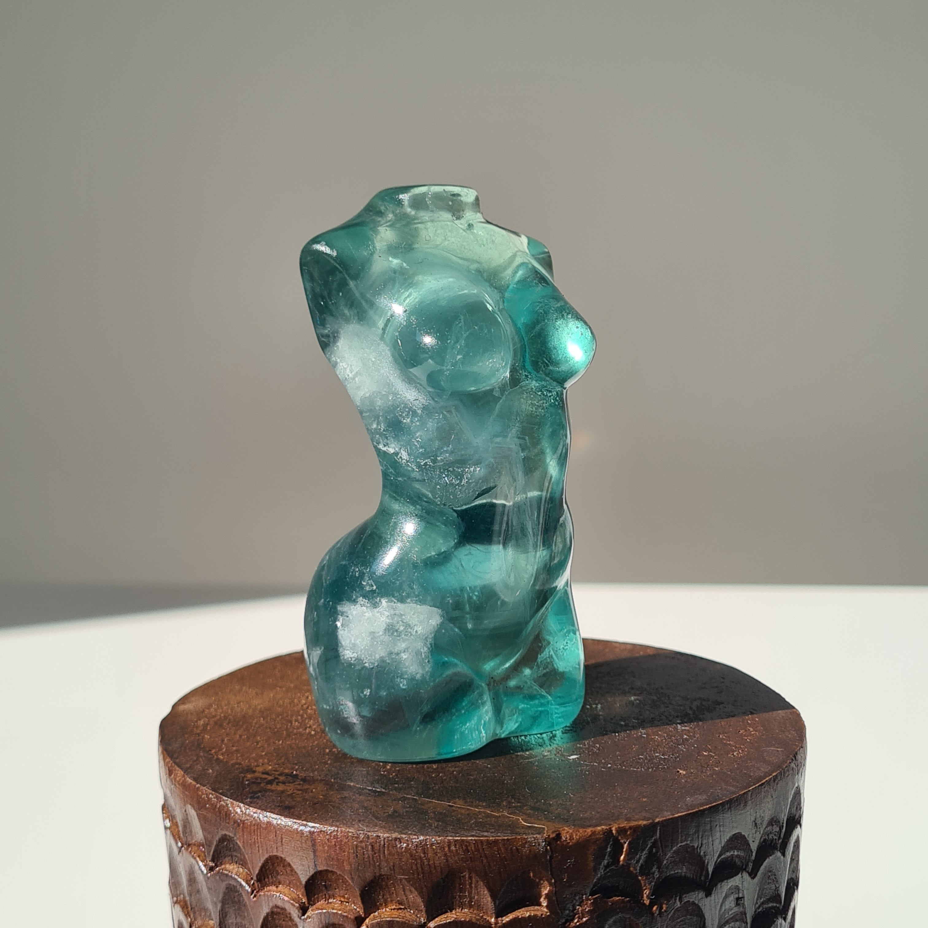 Fluorite Crystal Goddess | E | 300 g | looks Green in laked eyes
