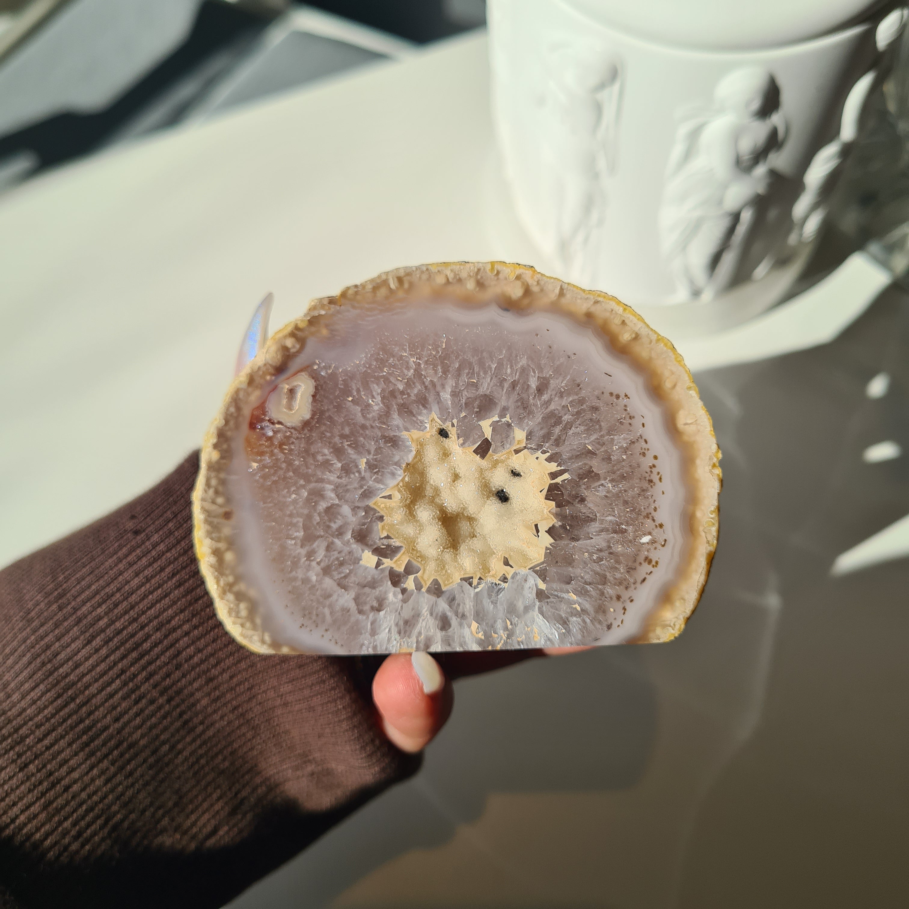 Agate Geode | Small Base Cut