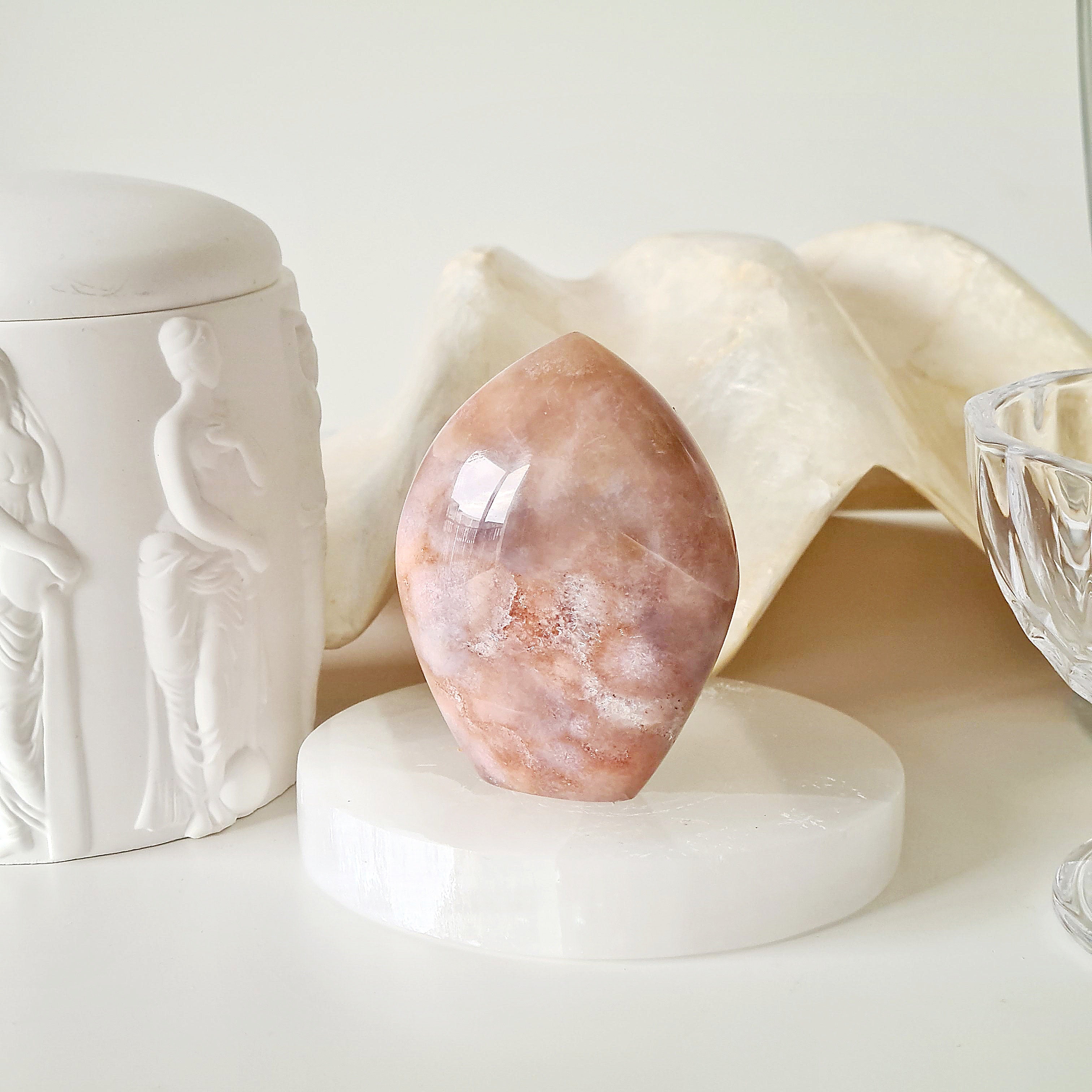 Flower Agate Pink Amethyst | F | 178 g