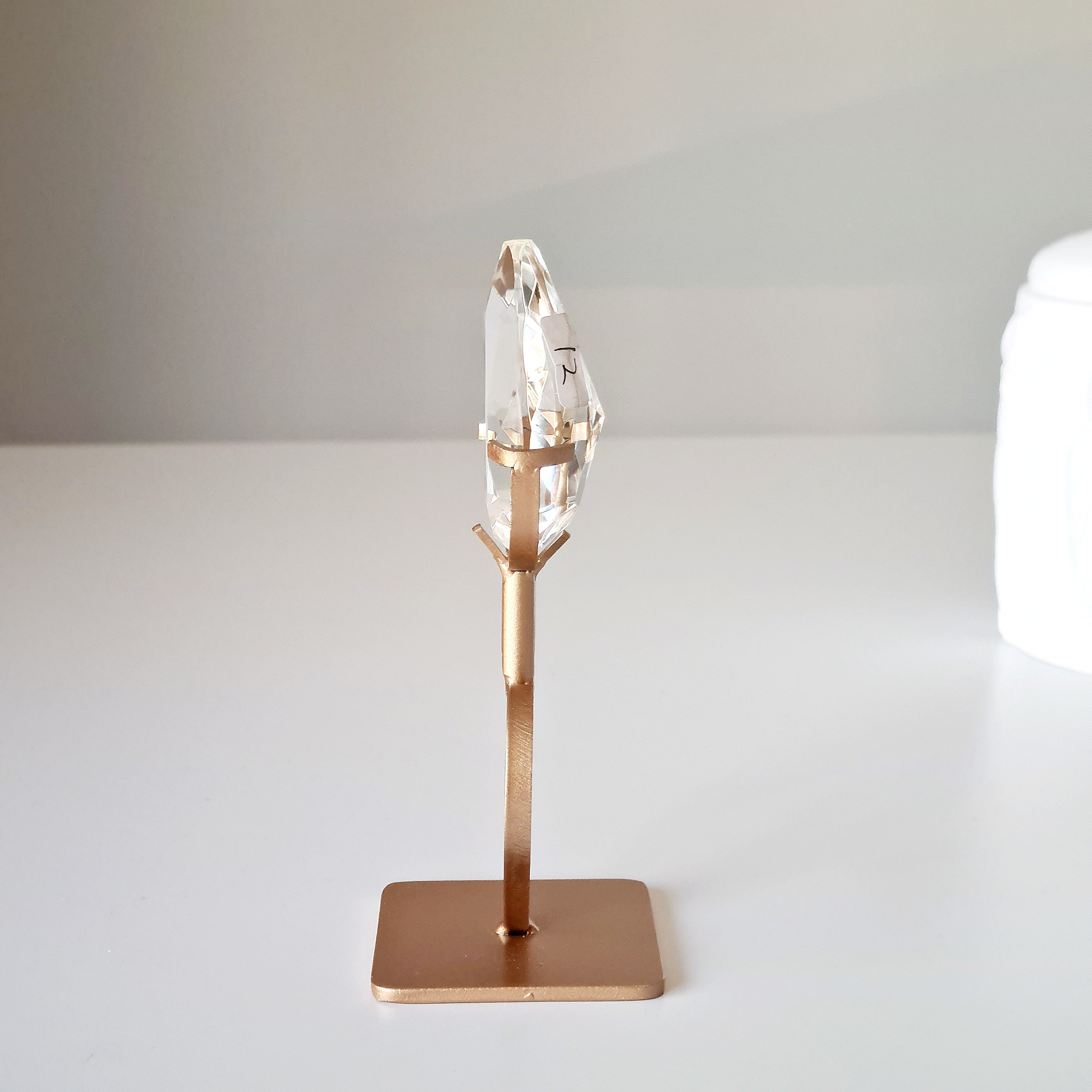 Heavenly Clear Quartz Faceted Gem | Appx 12.5 with stand